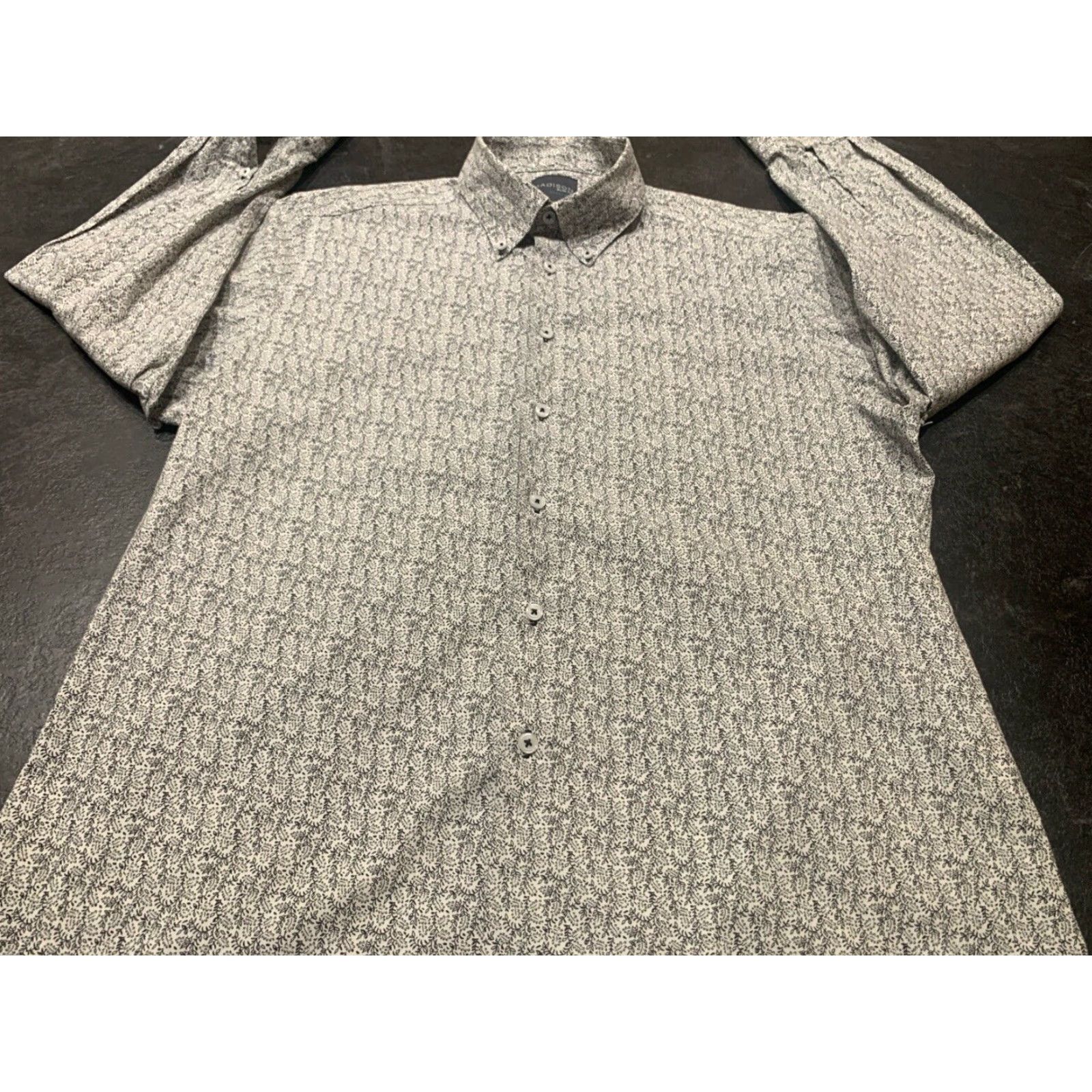 Madison MADISON Slim Fit Button Down Shirt Mens Medium 16.5 Multicolor Long Sleeve Size US L / EU 52-54 / 3 - 2 Thumbnail