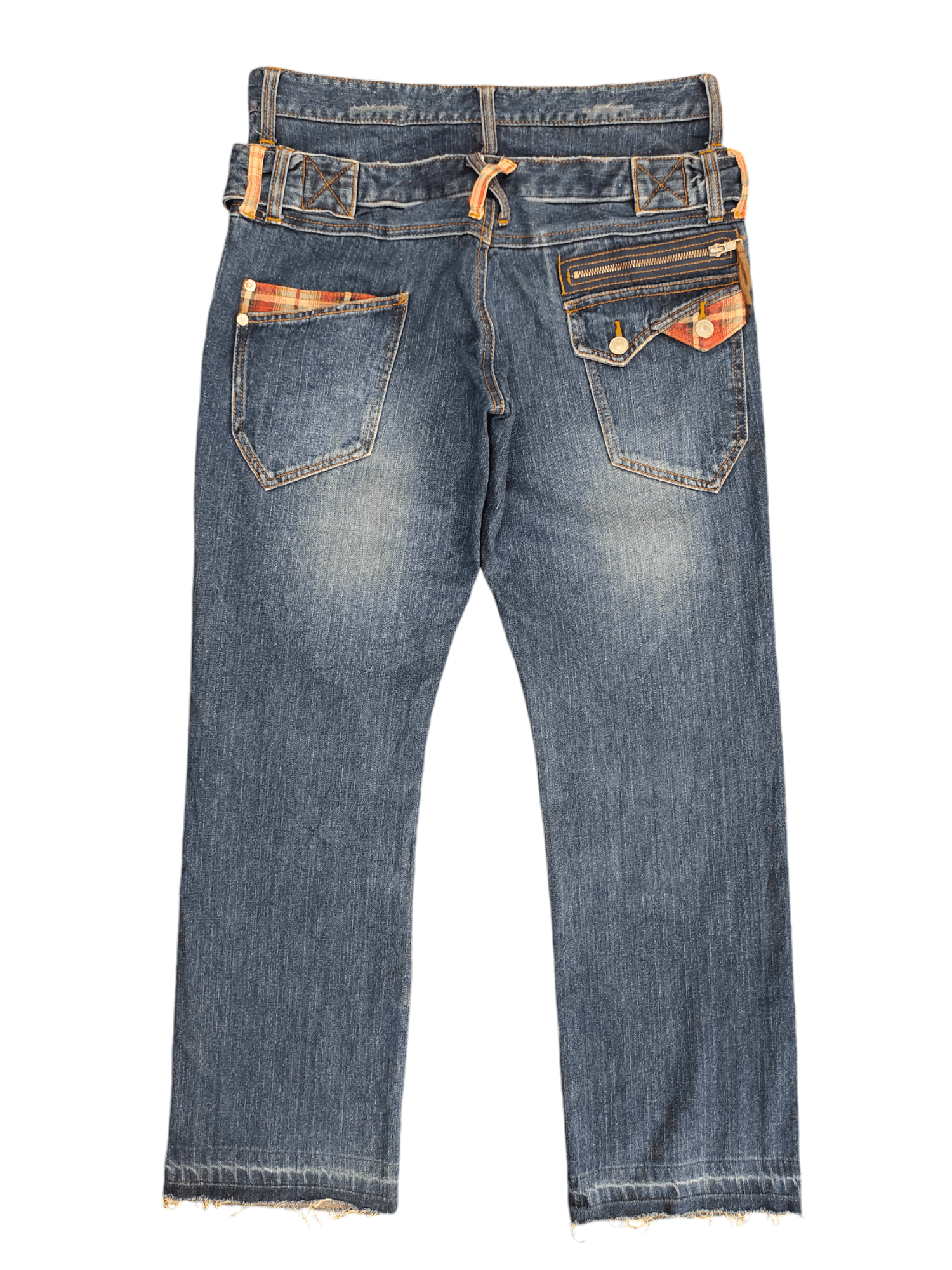 If Six Was Nine Vintage Y2k Wild Khakis Double Waist Clawmark Faded Jeans Size US 32 / EU 48 - 11 Thumbnail
