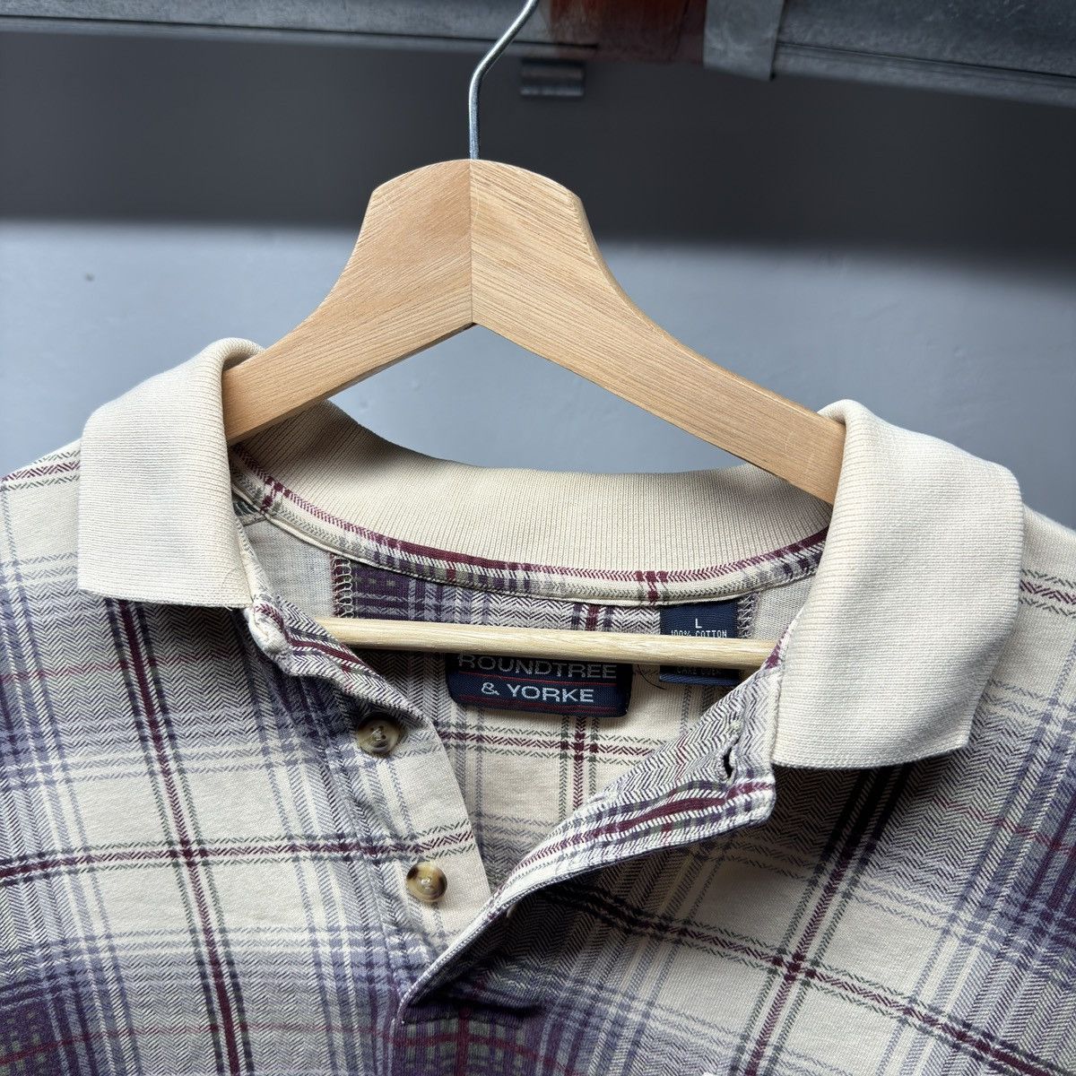 Vintage 90s Thrashed Faded Distressed Plaid Shirt ERD Grunge Chrome Size US L / EU 52-54 / 3 - 3 Thumbnail