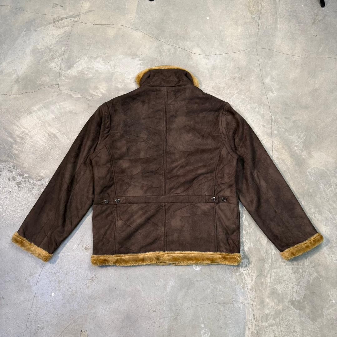 Japanese Brand Japanese Brand Next Standard Sherpa Suede Leather Jacket Size US XL / EU 56 / 4 - 2 Thumbnail