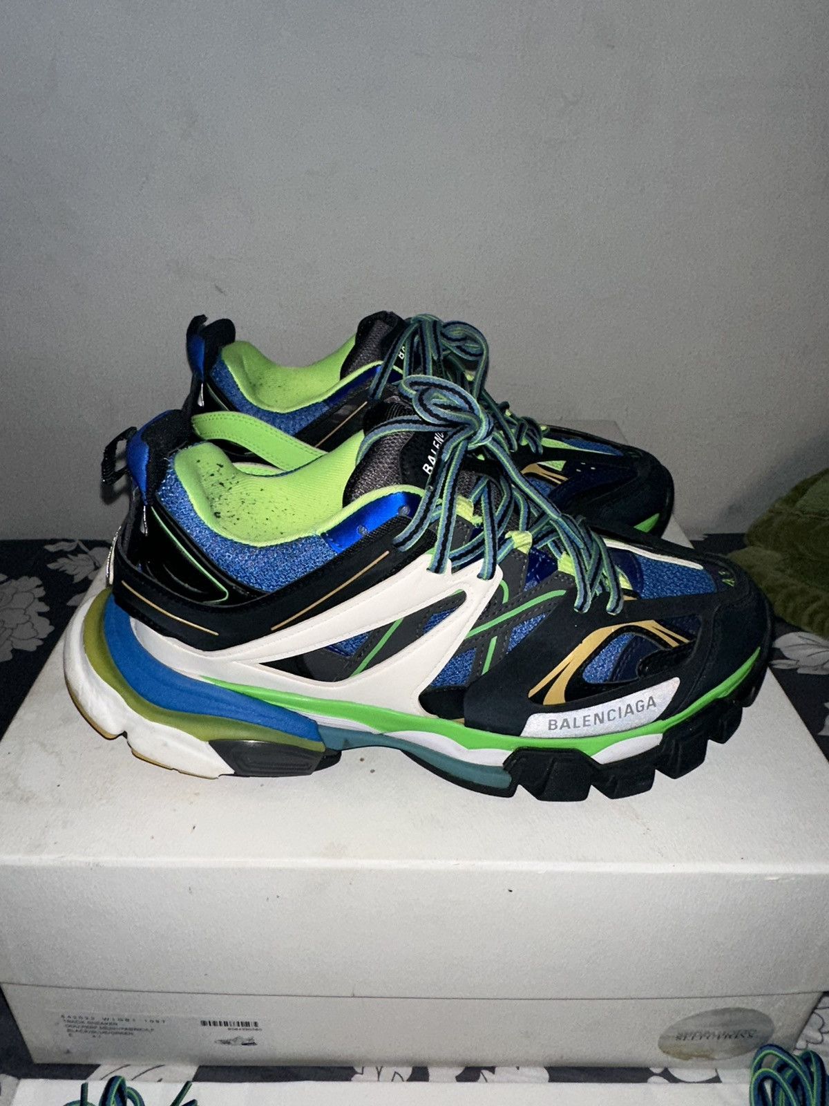 Balenciaga Balenciaga Track Sneaker 'Black Blue' Size US 8 / EU 41 - 2 Thumbnail