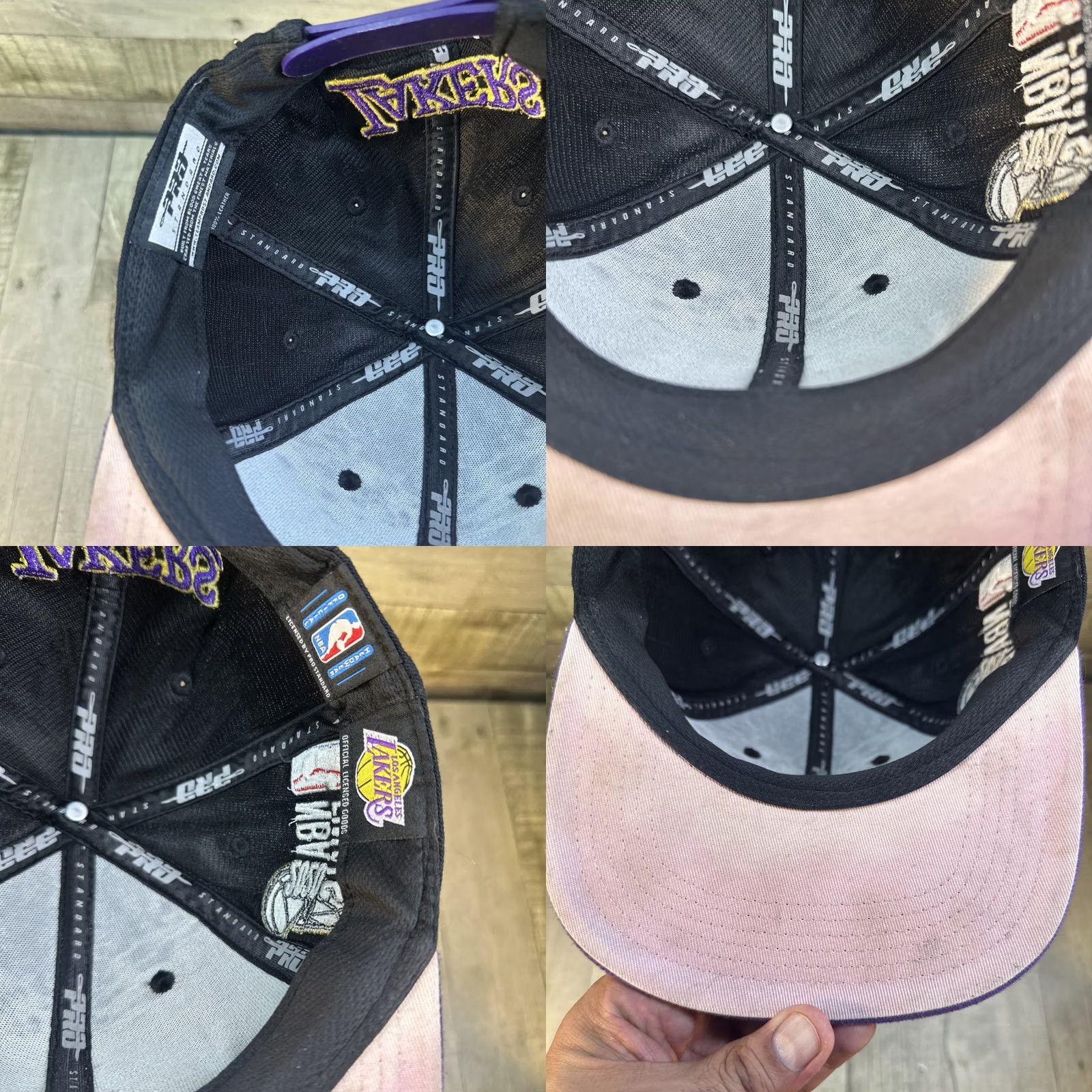 Pro Standard VINTAGE Pro Standard Lakers Hat Snapback Men One Size Black Purple Crown Patch 2020 Champs Mens Size ONE SIZE - 10 Thumbnail