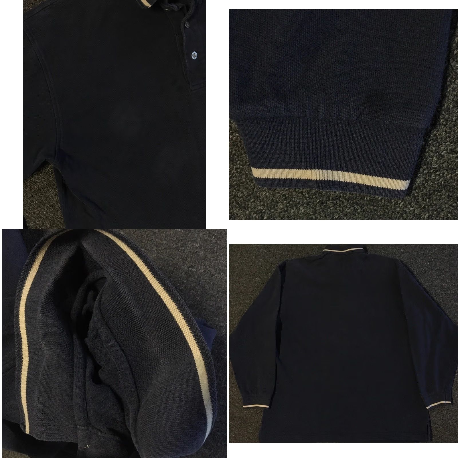 Vintage VINTAGE Pfizer Distressed Polo Shirt Navy Blue L 90s Grunge Medical Hospital Nurse Big Pharma Mens Polo Shirt Size US L / EU 52-54 / 3 - 9 Thumbnail