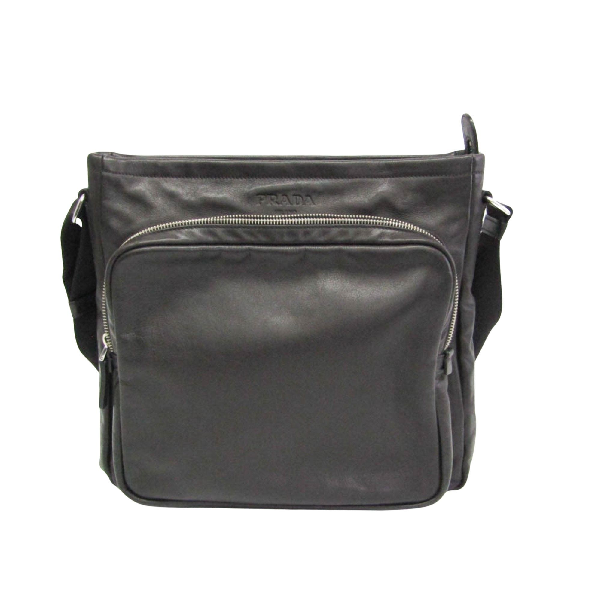 Prada Black Leather Shopper Bag (Pre-Owned) Size ONE SIZE - 1 Thumbnail