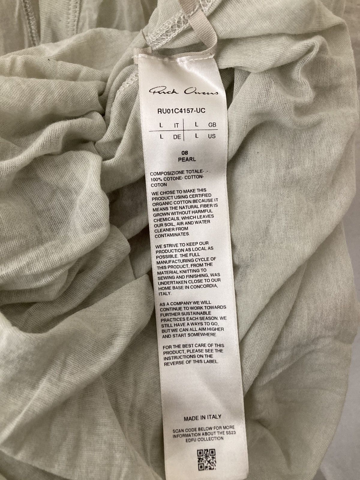 Rick Owens NEVER WORN/ Rick Owens Cotton Dylan T-Shirt Size US L / EU 52-54 / 3 - 5 Thumbnail