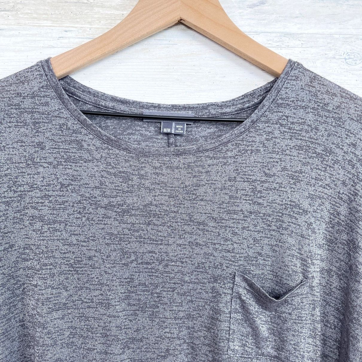 Vince Vince Metallic Stretchy Relaxed Tee Gray Long Womens M Size M / US 6-8 / IT 42-44 - 2 Thumbnail