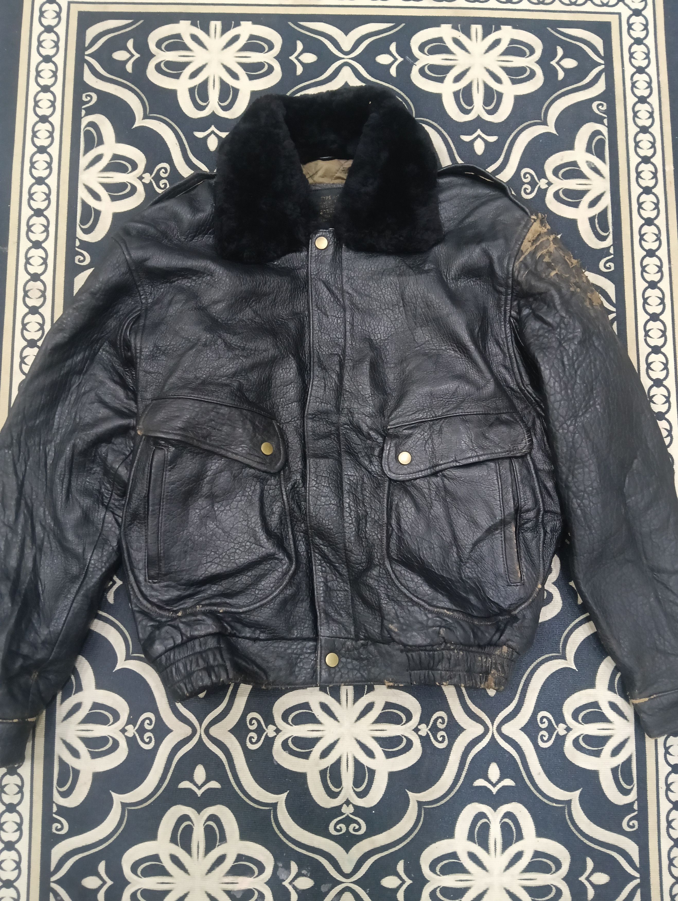 Avirex Vintage Repro Flight Jacket Us Army Size US XL / EU 56 / 4 - 2 Thumbnail