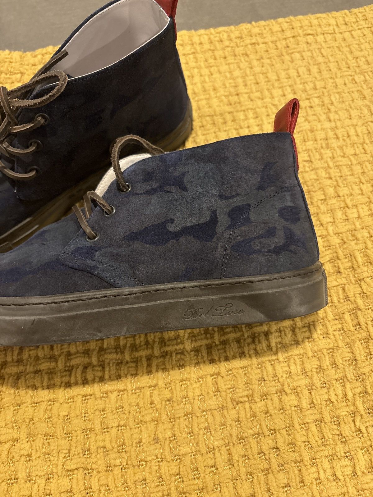 Del Toro Del Toro Mens navy camo chukka hi top shoes Size US 9 / EU 42 - 4 Thumbnail
