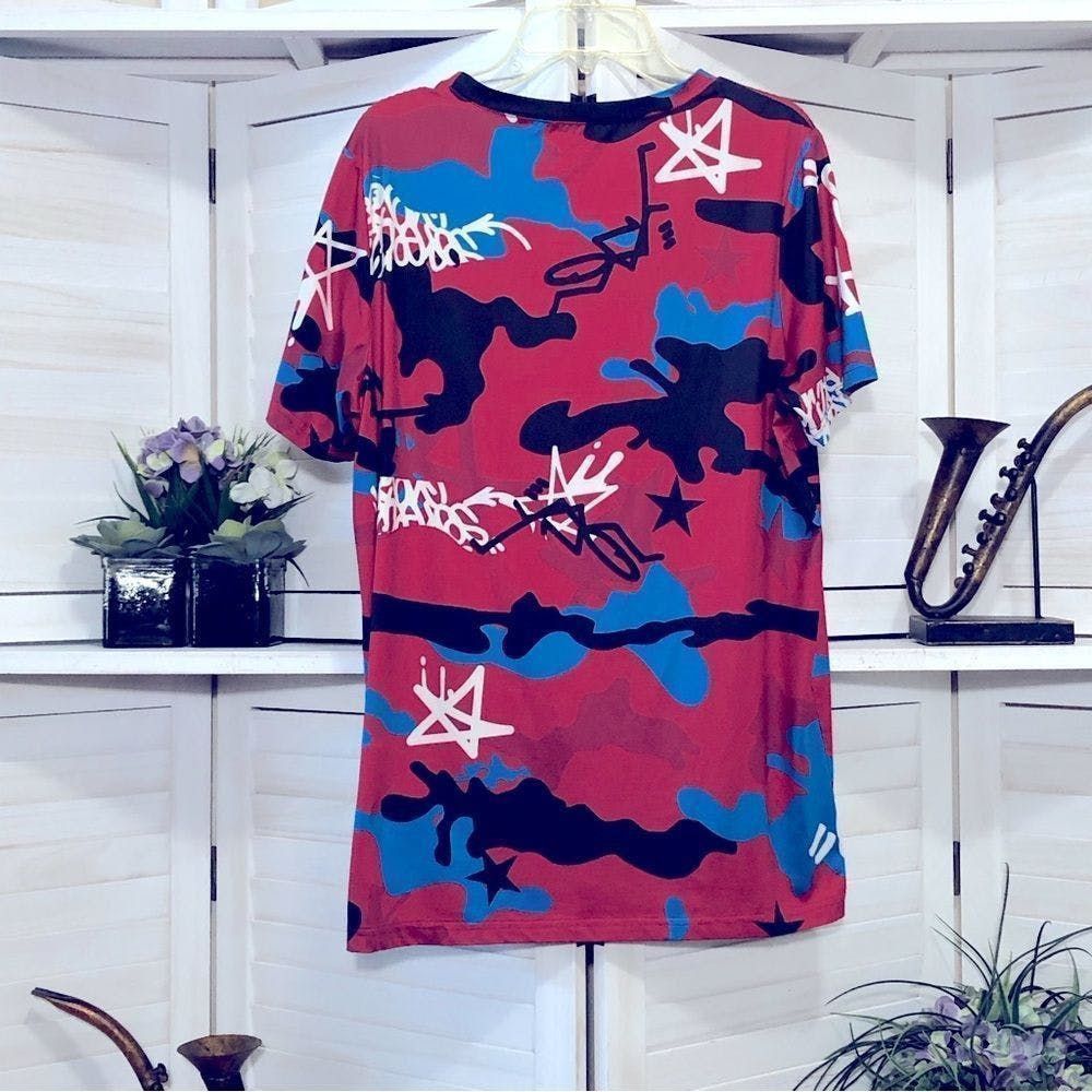 Other ID Ideology bike rider cyclist red blue spandex shirt sz XL Size US XL / EU 56 / 4 - 2 Thumbnail