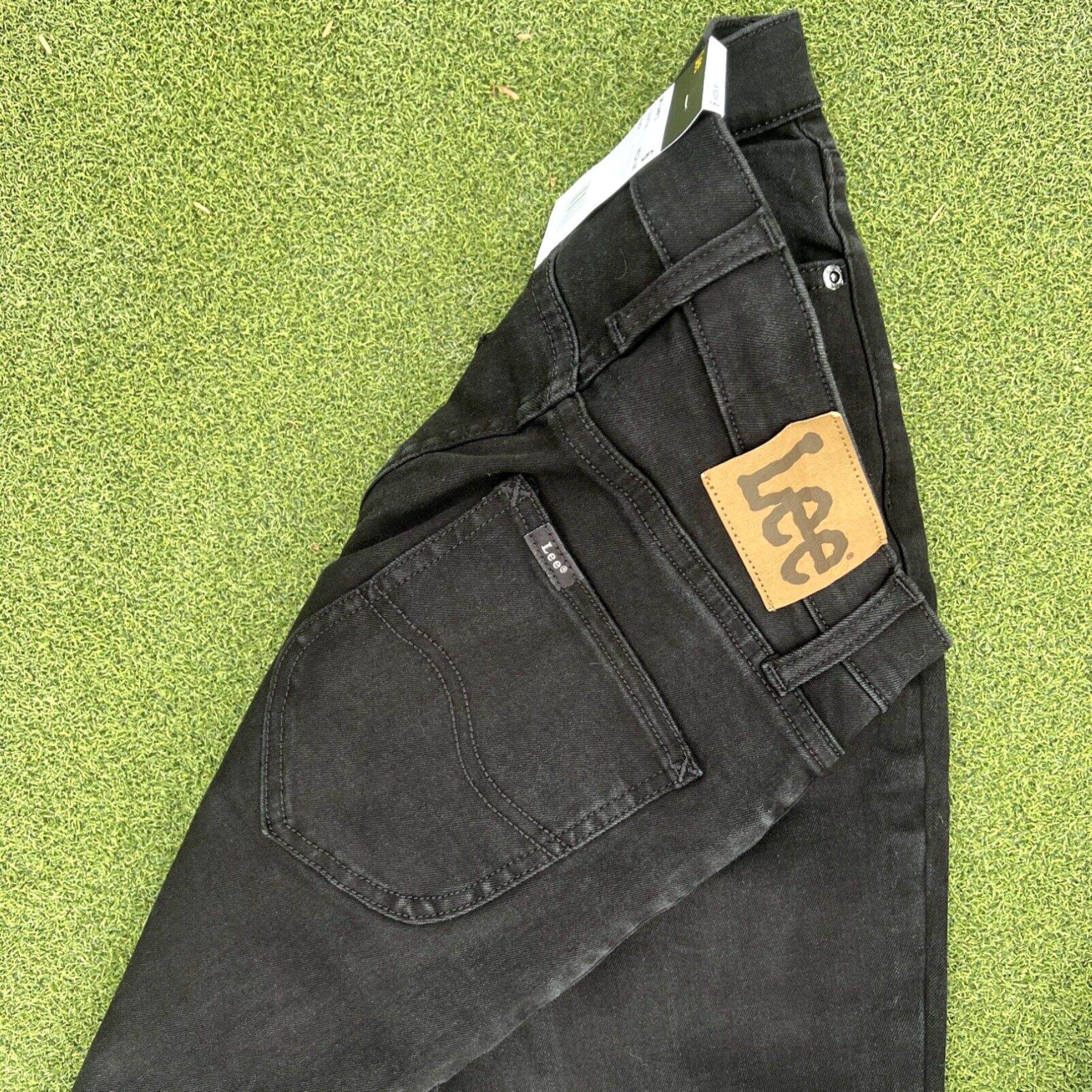 Lee Lee straight leg black Denim Jeans sz 6m New With Tags 27x29 Size 27" / US 4 / IT 40 - 5 Thumbnail