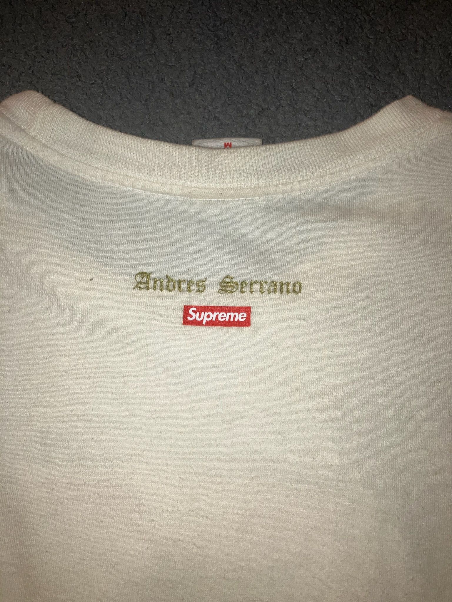 Supreme Andres Serrano Piss Christ Tee Size US M / EU 48-50 / 2 - 2 Thumbnail