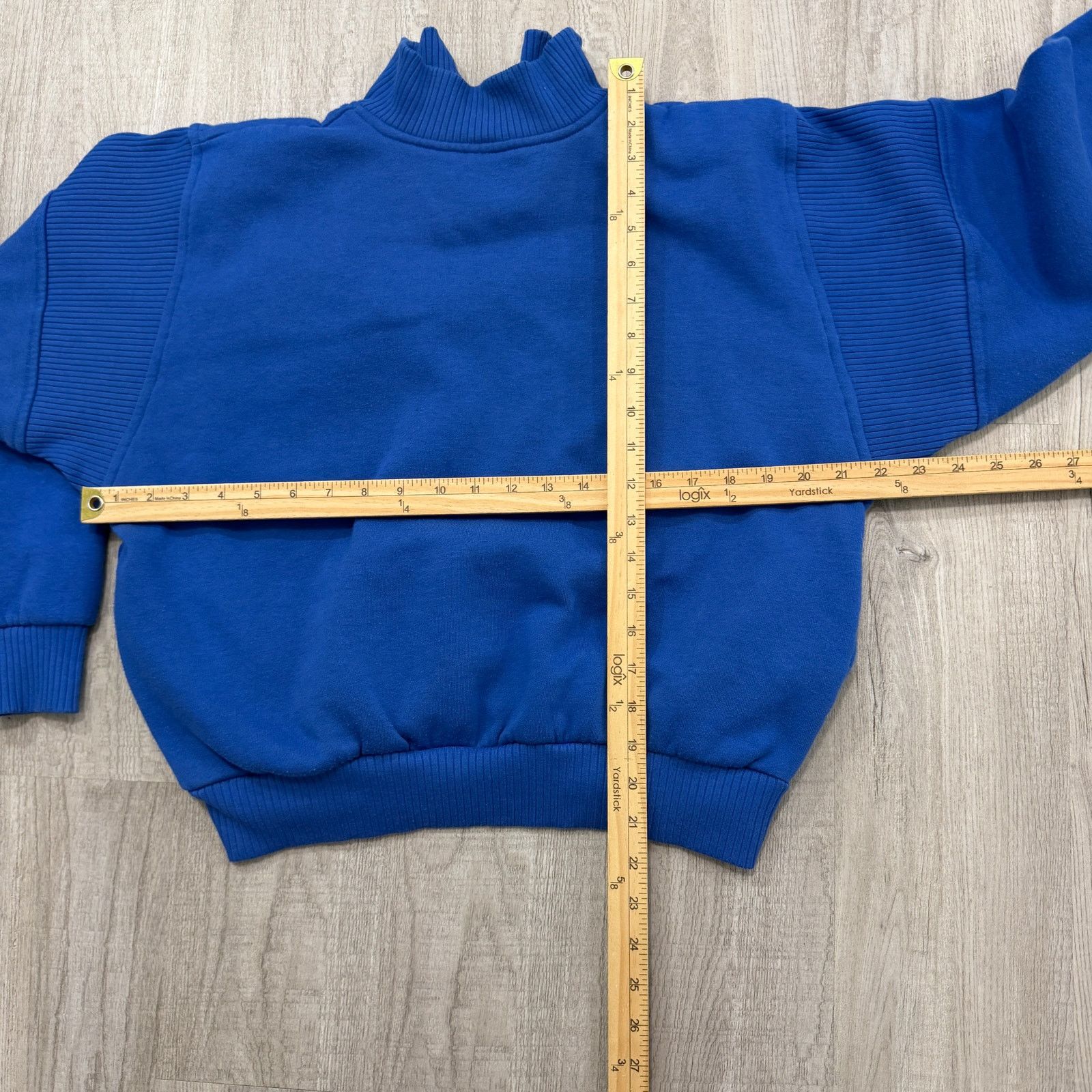 Nike Vintage Nike 1/4 Zip Sweatshirt Women's Medium Blue Pullover Size M / US 6-8 / IT 42-44 - 6 Thumbnail
