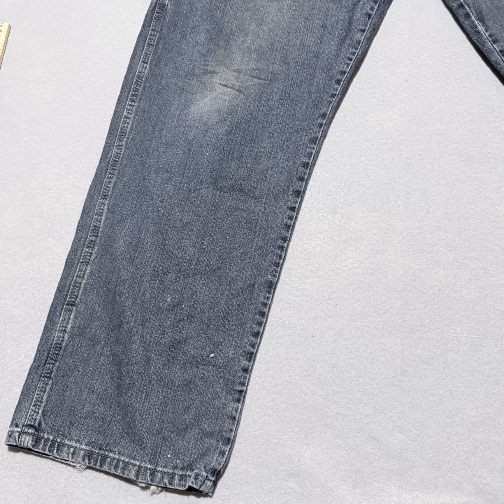 Wrangler Wrangler Jeans Men's Blue Denim Mid Rise Straight Zip Fly - 36x32 Size US 36 / EU 52 - 5 Thumbnail