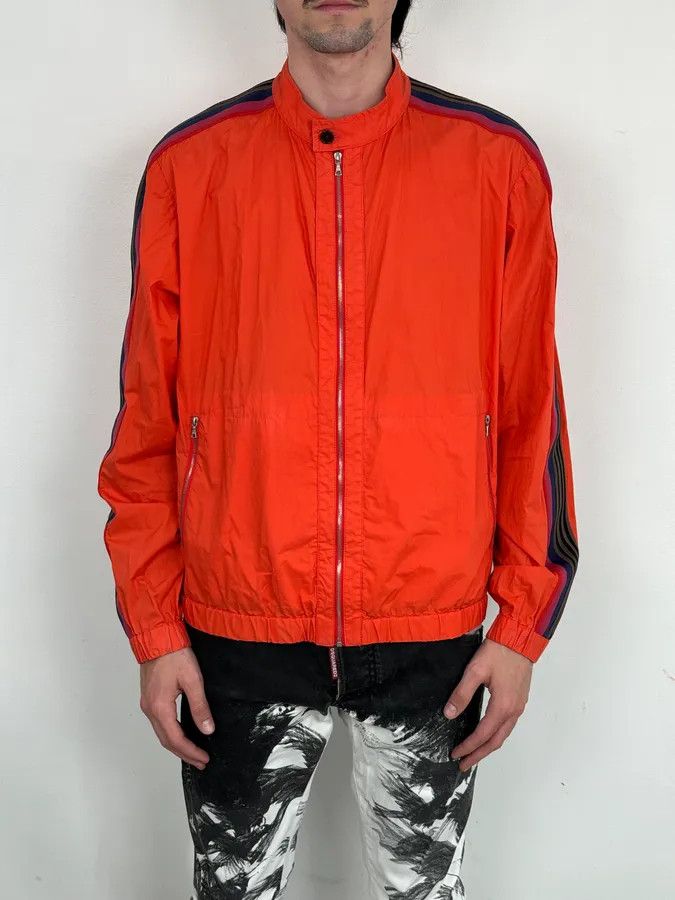 Dries Van Noten Dries Van Noten Red Striped Sleeve Windbreaker Jacket Size US L / EU 52-54 / 3 - 2 Thumbnail