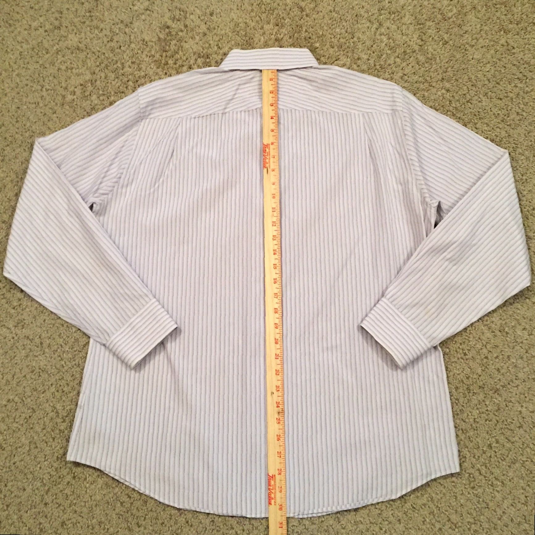 Apt. 9 Apt 9 Shirt Mens Large Purple Striped Long Sleeve Button Up Size US L / EU 52-54 / 3 - 6 Thumbnail