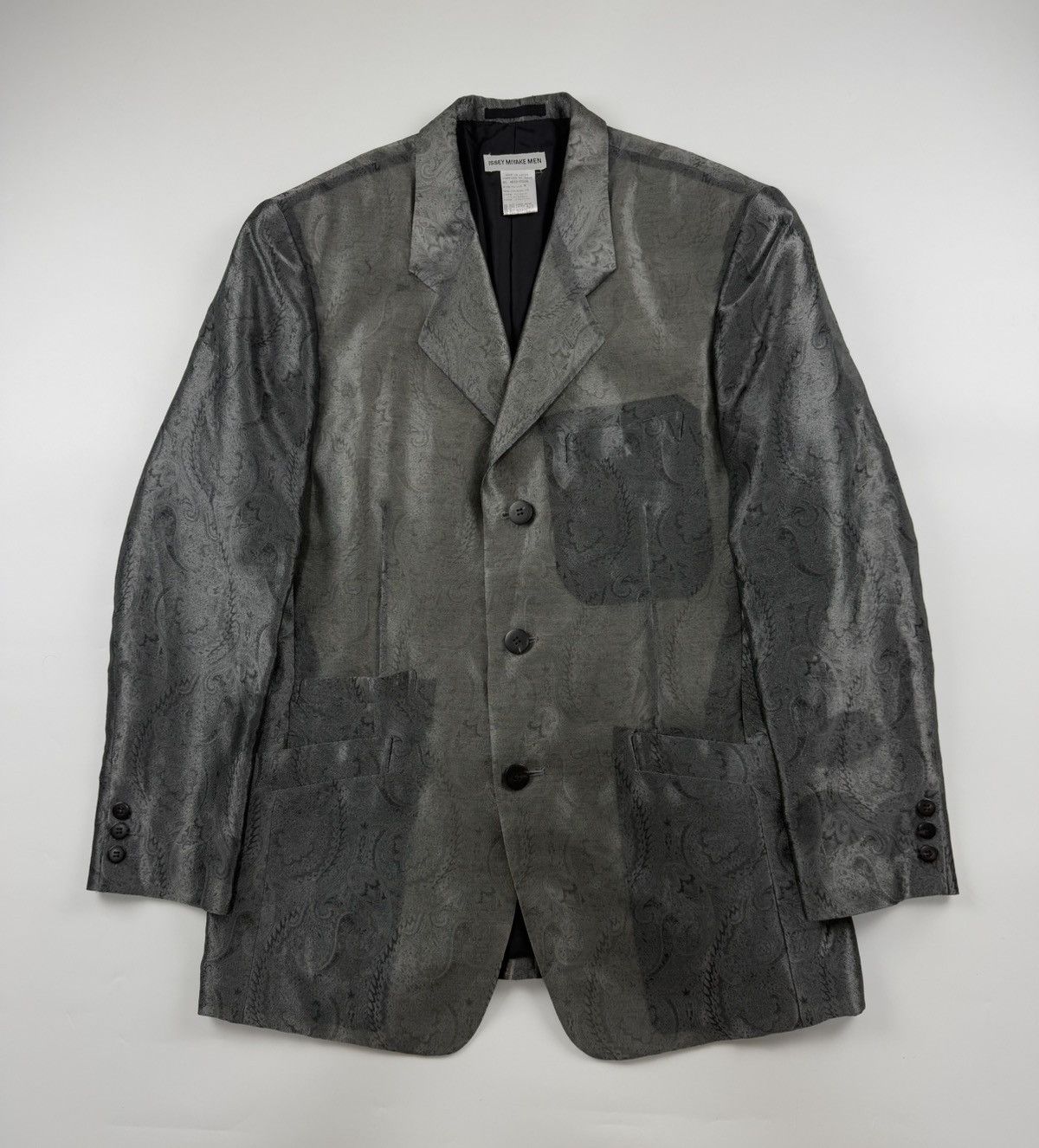 Issey Miyake Men S/S’96 Paisley Pattern Oversized Jacket