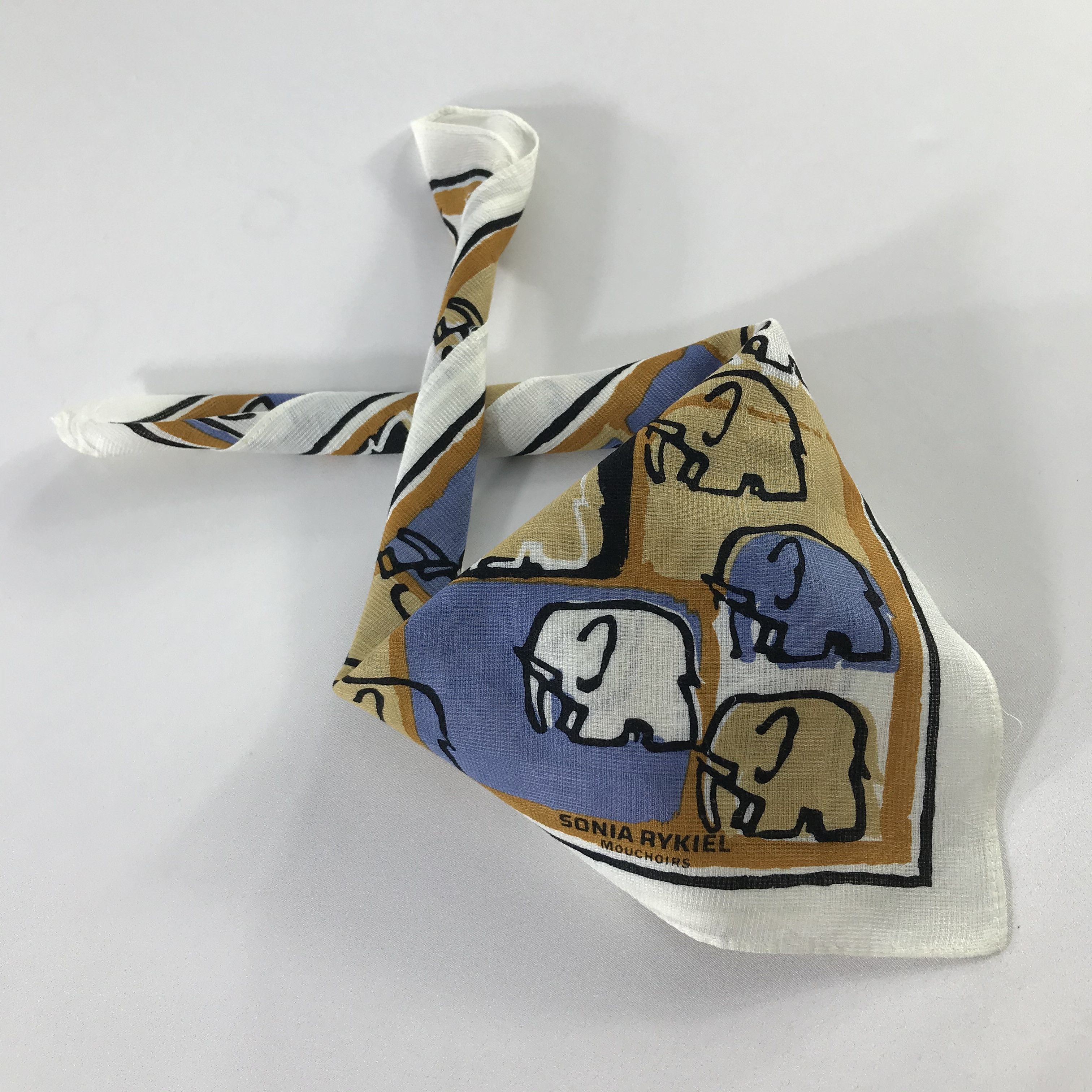 Sonia Rykiel × Vintage Sonia Rykiel Bandana / Handkerchief / Neckerchief - S882 Size ONE SIZE - 4 Thumbnail