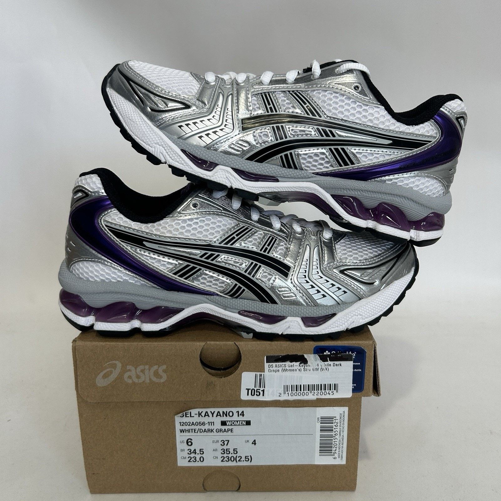 Asics ASICS Gel Kayano 14 WMNS “Silver Grape” 1202A056111 Size US 6 / IT 36 - 1 Thumbnail