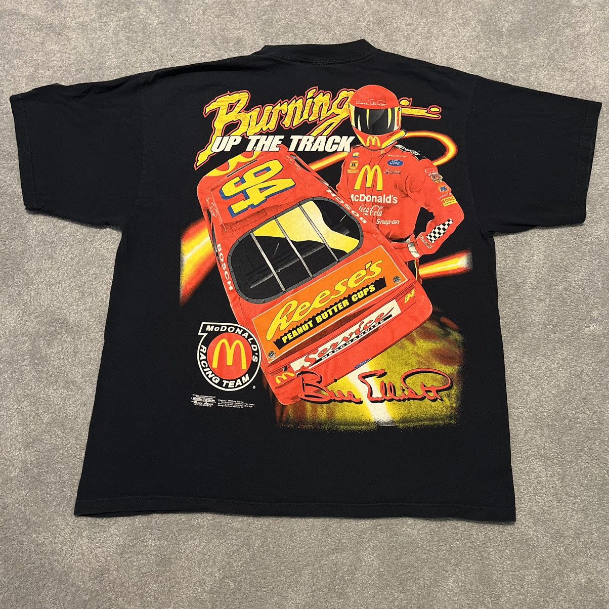 Logo Athletic Vintage 90s NASCAR Bill Elliott McDonalds Racing Graphic Tee Size US L / EU 52-54 / 3 - 4 Thumbnail