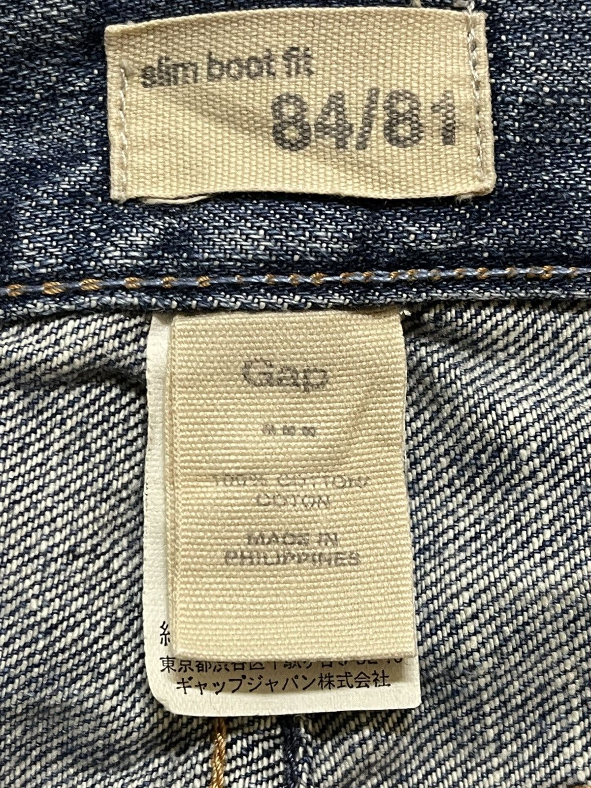 Gap Vintage Gap Blue Faded Wash Whisker Wide Leg Baggy Jeans Size US 34 / EU 50 - 9 Thumbnail