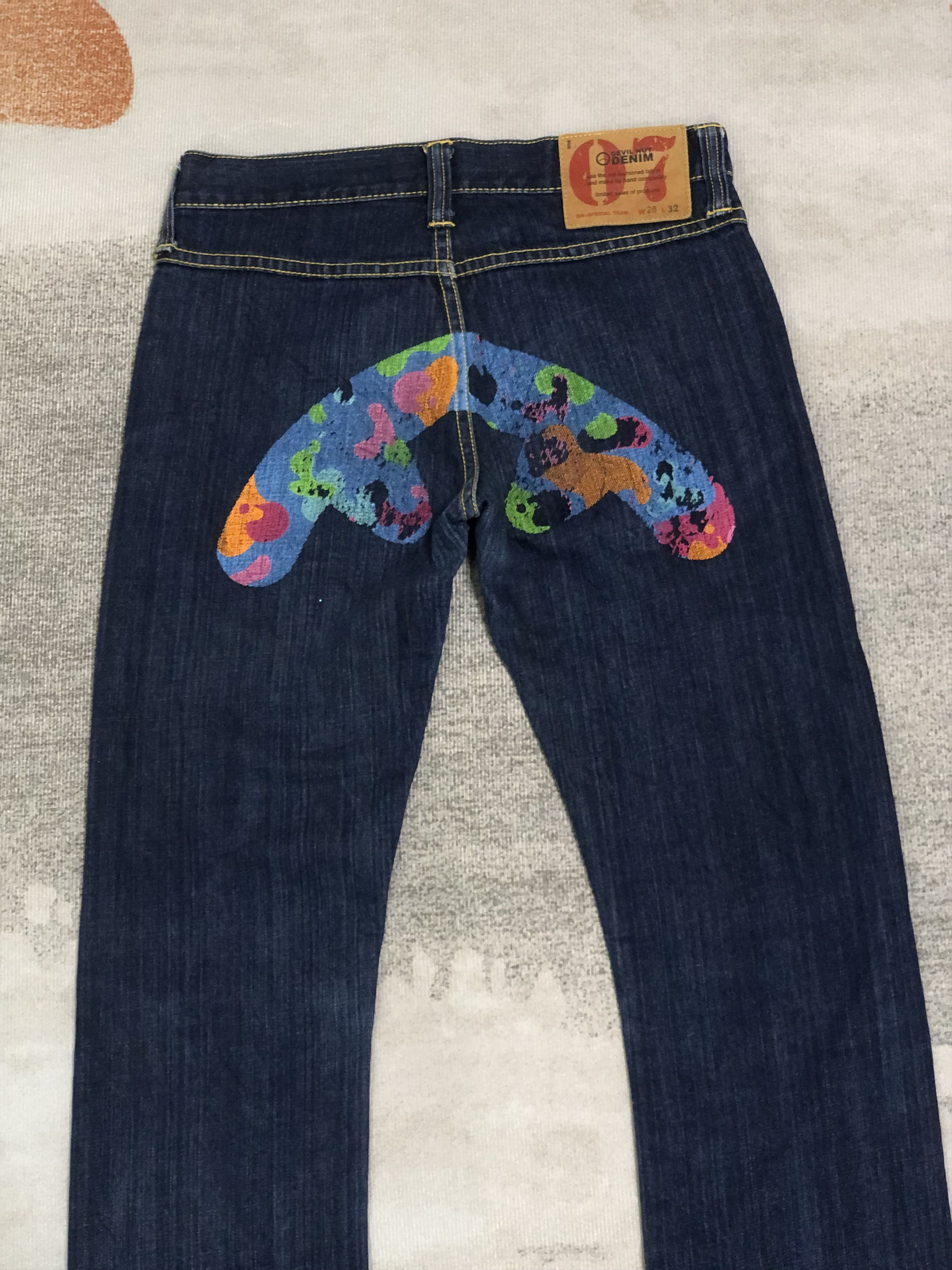 Japanese Brand Vintage Devil Nut Denim Pants Size US 28 / EU 44 - 4 Thumbnail