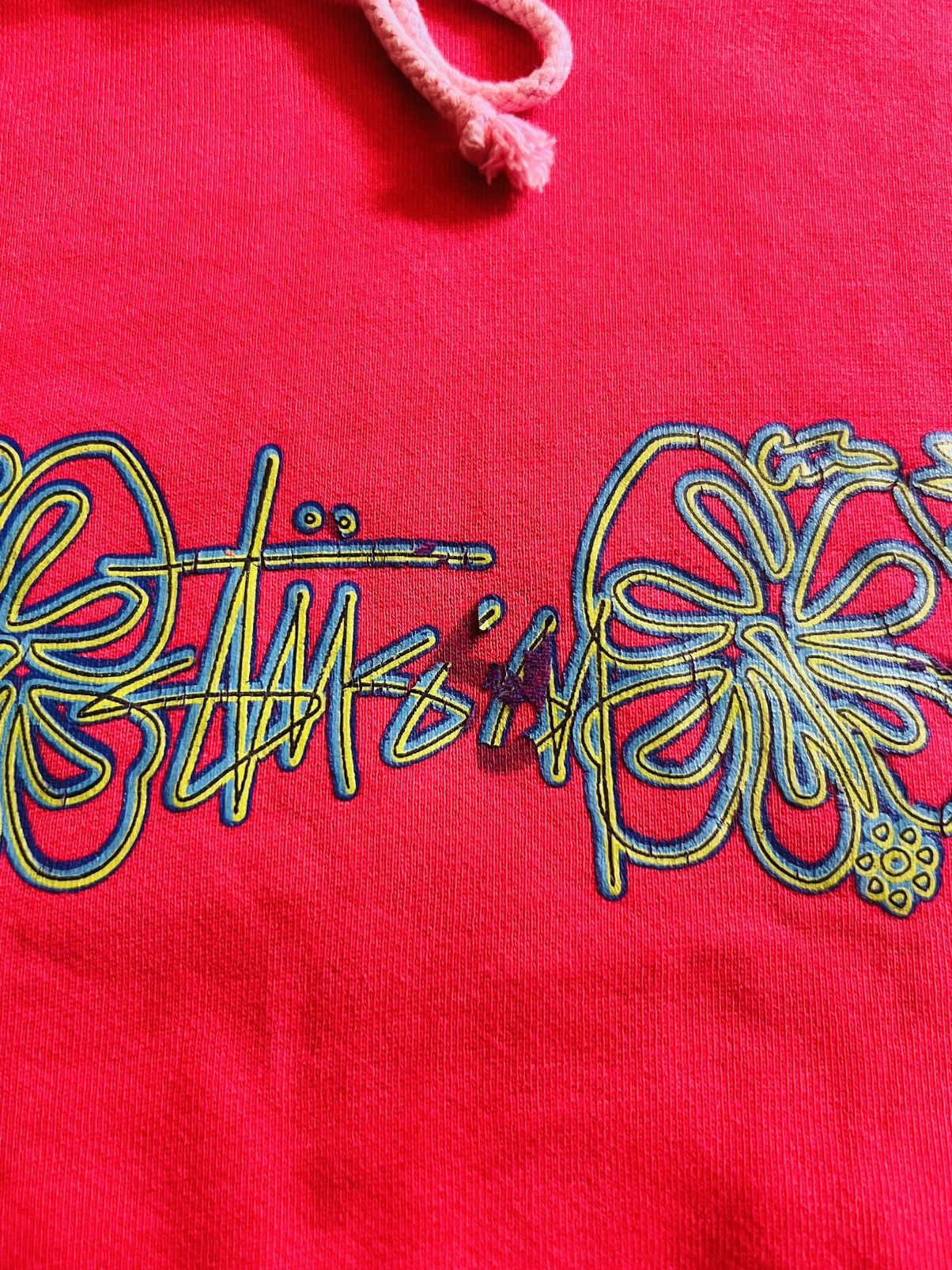 Stussy Vintage Stussy Tropical Hibiscus Pink Pullover Hoodie Size US S / EU 44-46 / 1 - 4 Thumbnail