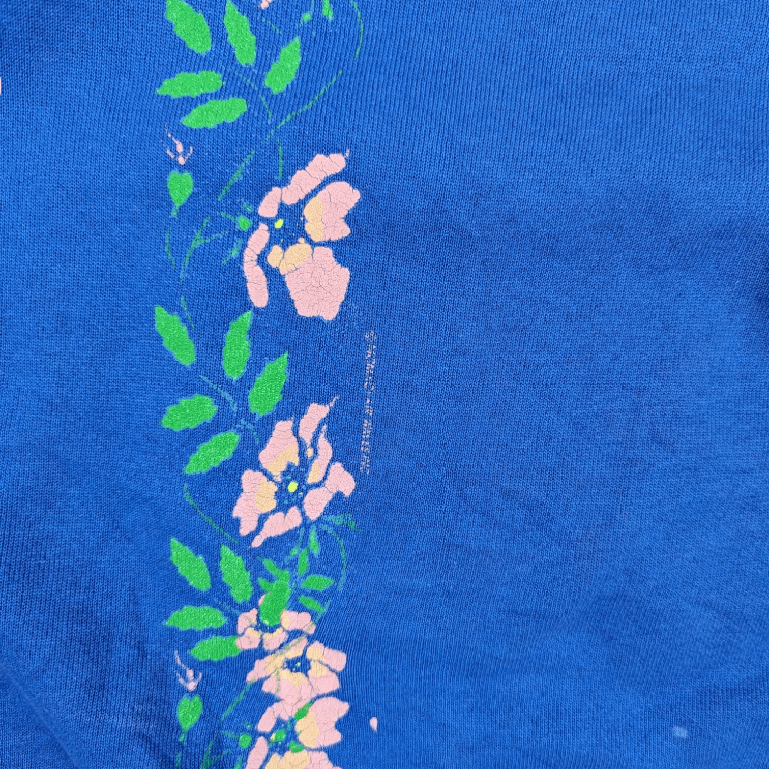 Vintage Vintage 90's COTTON GROOVE Paint Art Flower Sweatshirt Size US L / EU 52-54 / 3 - 9 Thumbnail