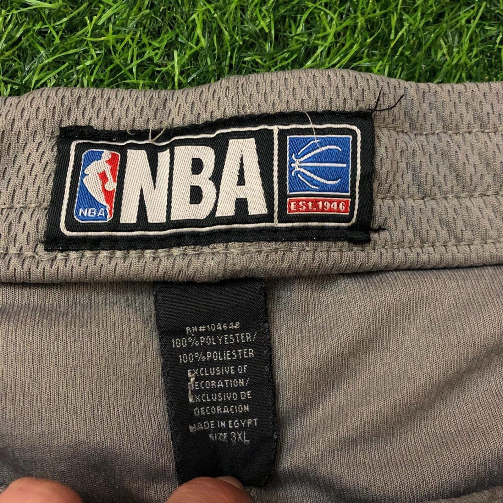 NBA Vintage Grey/Blue NBA Brand Mesh Workout Shorts Size US 44 / EU 60 - 4 Thumbnail