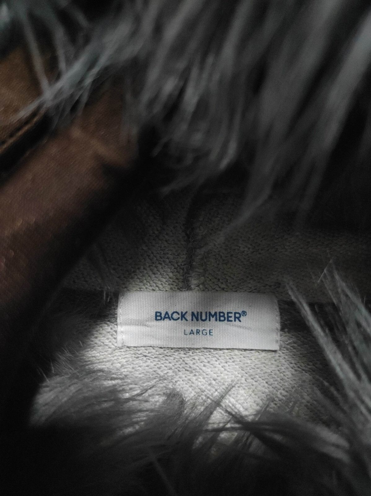 Japanese Brand Back Number fur hoodie ifsix LGB style Size US L / EU 52-54 / 3 - 8 Thumbnail