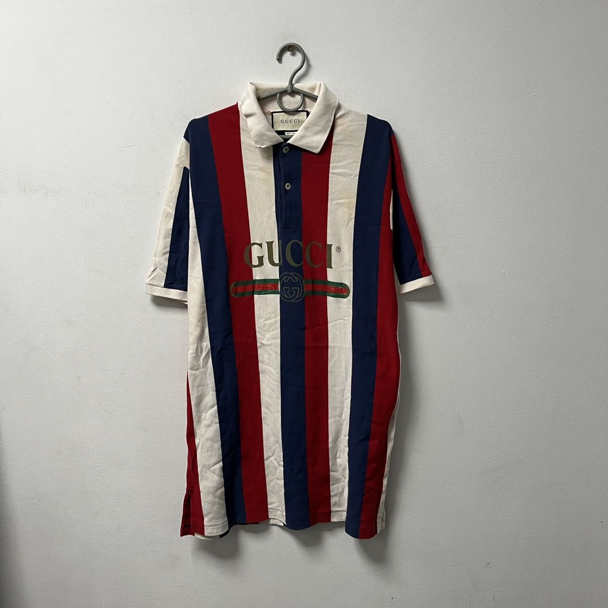 Gucci Gucci Polo T-Shirt Big Logo Size US L / EU 52-54 / 3 - 1 Thumbnail