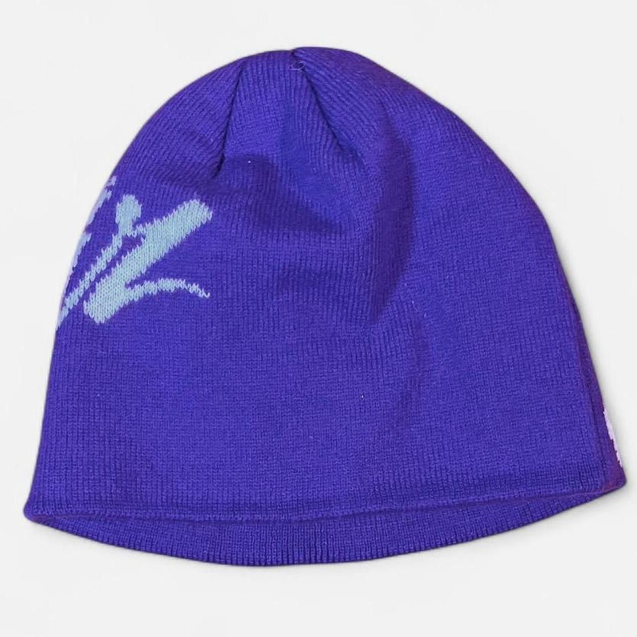 Corteiz Purple and white Corteiz OG Strike Skully beanie Size ONE SIZE - 4 Thumbnail