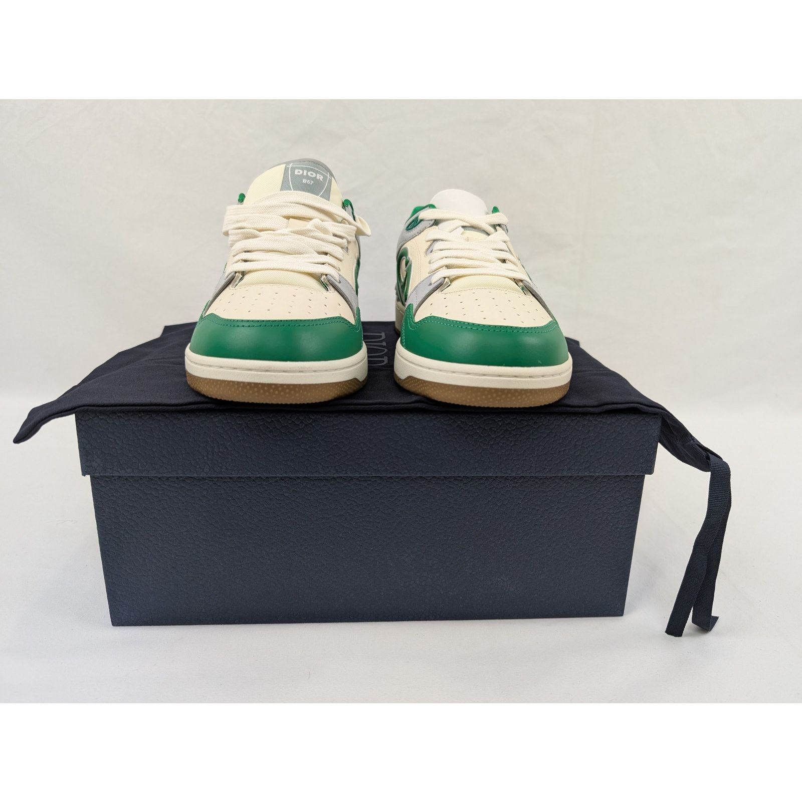 Dior o1rshd1 M-B57 LT Calf Sneakers in Grey/Green Size US 8 / EU 41 - 19 Thumbnail