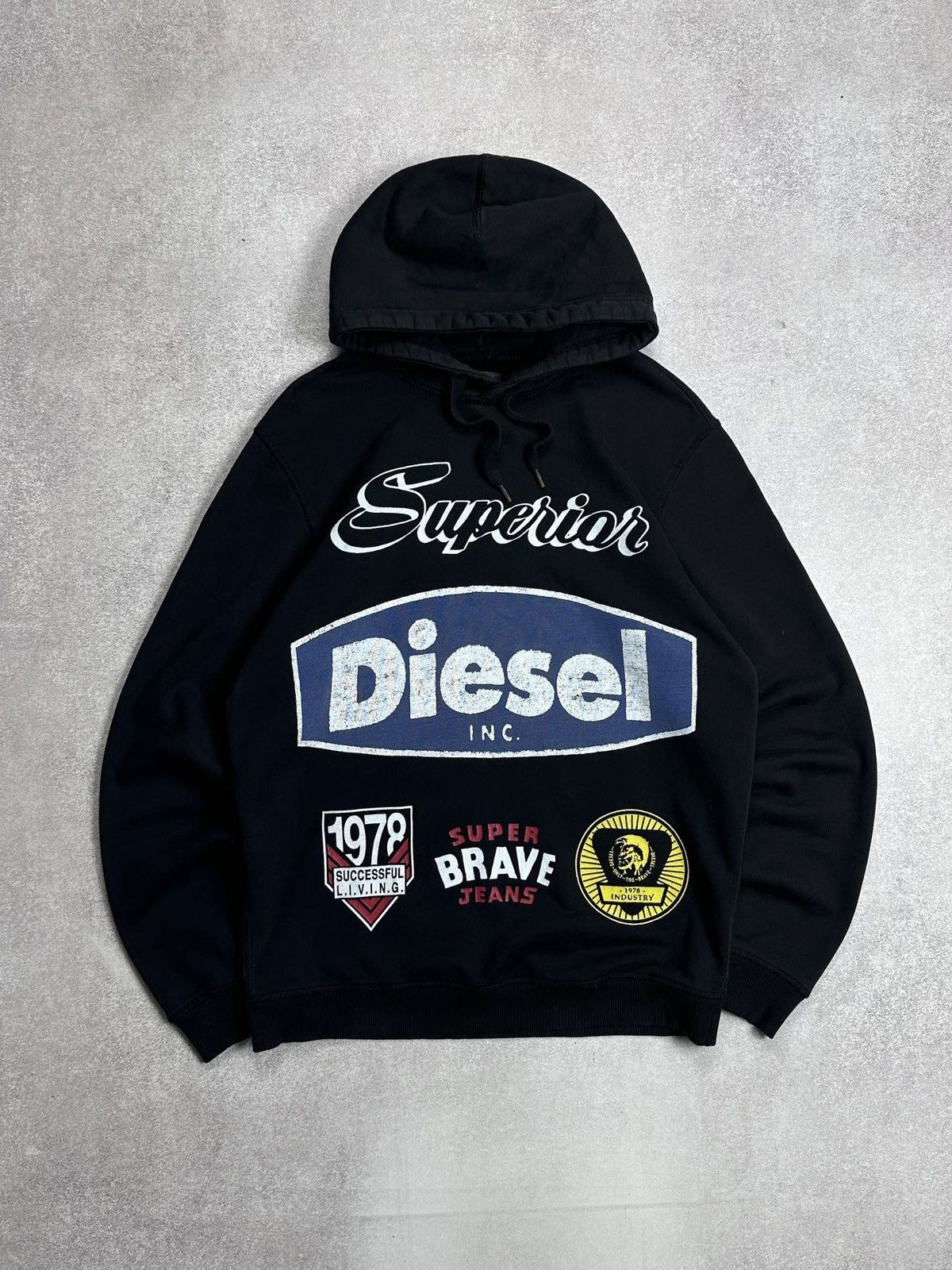 Diesel Vintage Diesel Big Logo Boxy Hoodie M Size US M / EU 48-50 / 2 - 1 Thumbnail