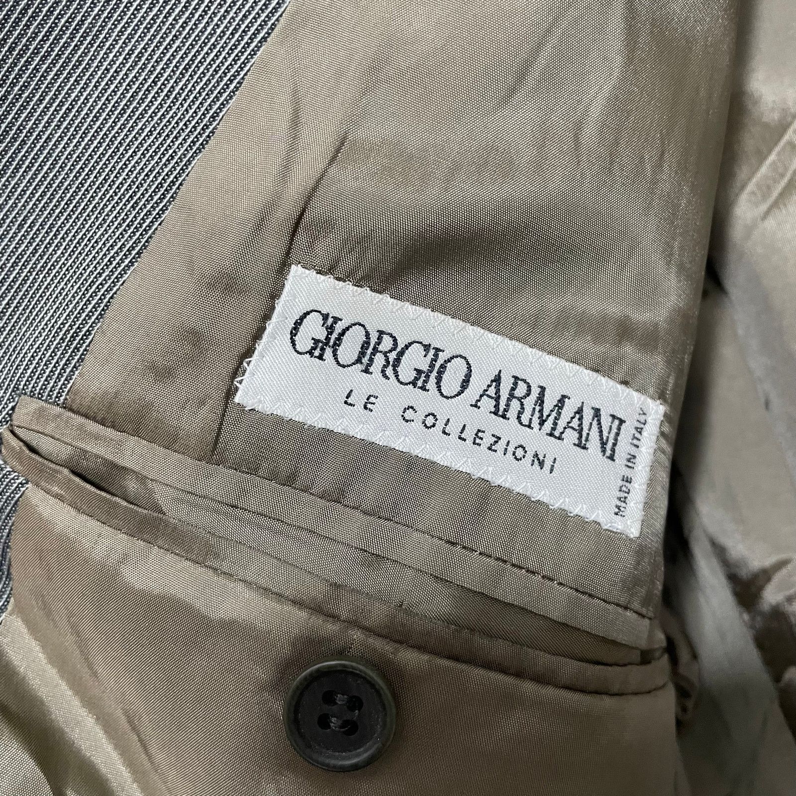 Giorgio Armani Giorgio Armani Men's Gray Single Breasted Wool Sports Coat Size 46R - 5 Thumbnail