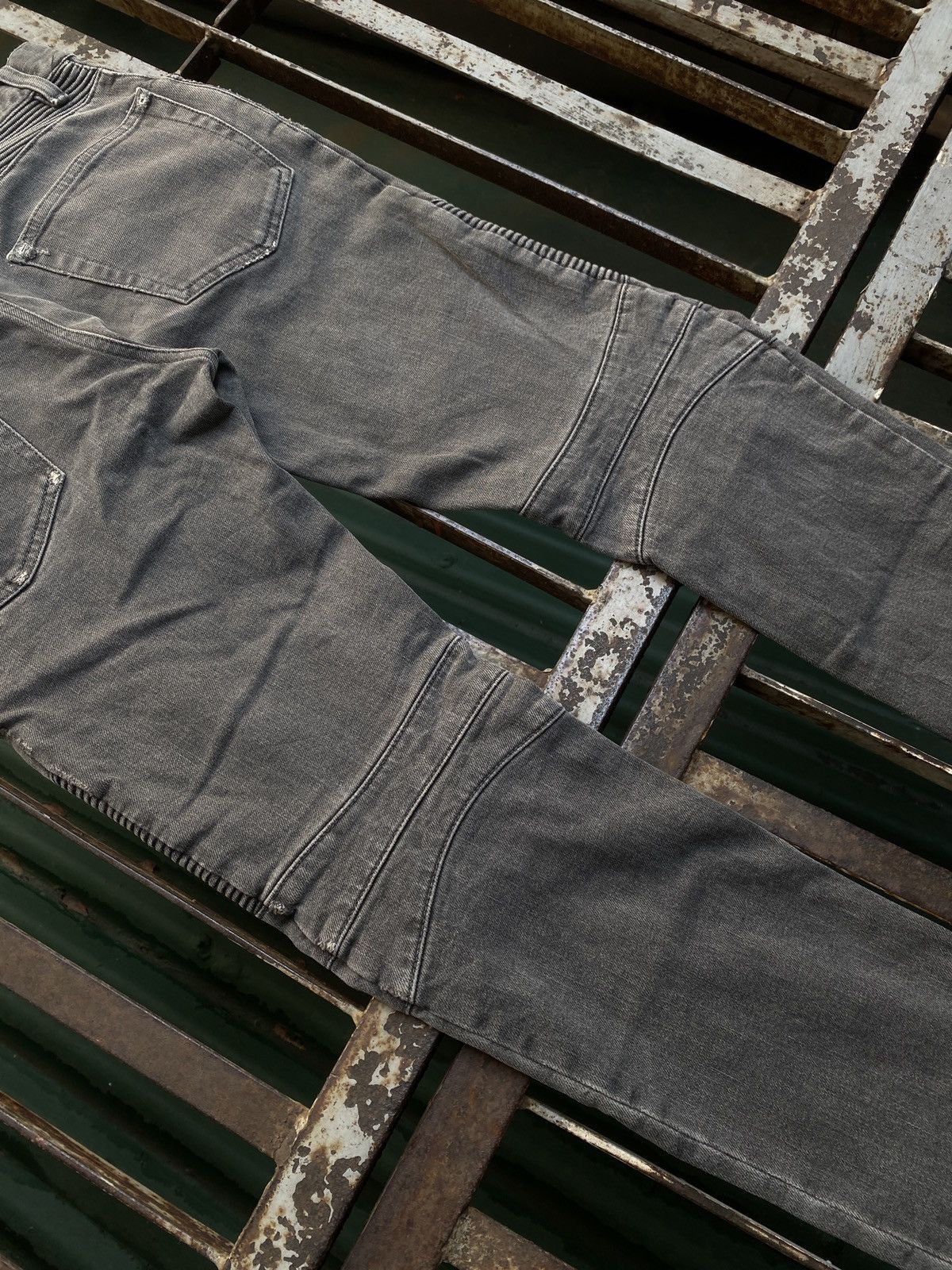 Balmain Balmain - Distressed Biker Jeans Denim Gray Size US 32 / EU 48 - 7 Thumbnail