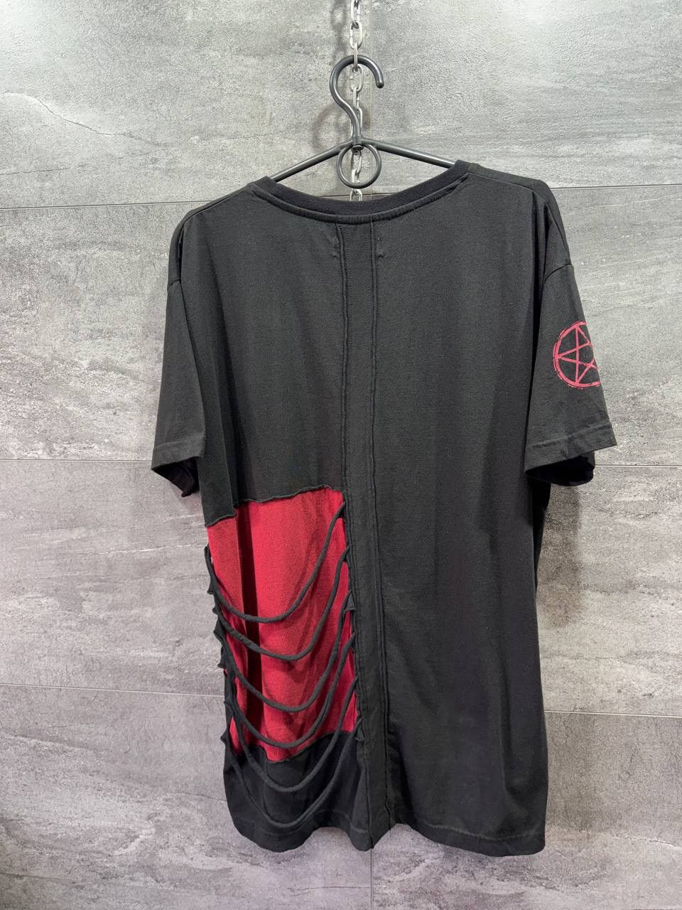 Other Gothicana EMP Gothic Shredded T-Shirt Pentagram Size US XL / EU 56 / 4 - 10 Thumbnail