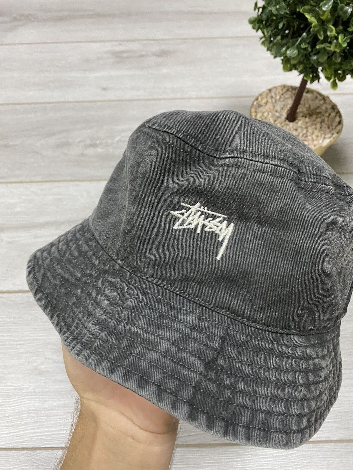 Stussy Stussy big logo vintage bucket hat caps Size ONE SIZE - 5 Thumbnail