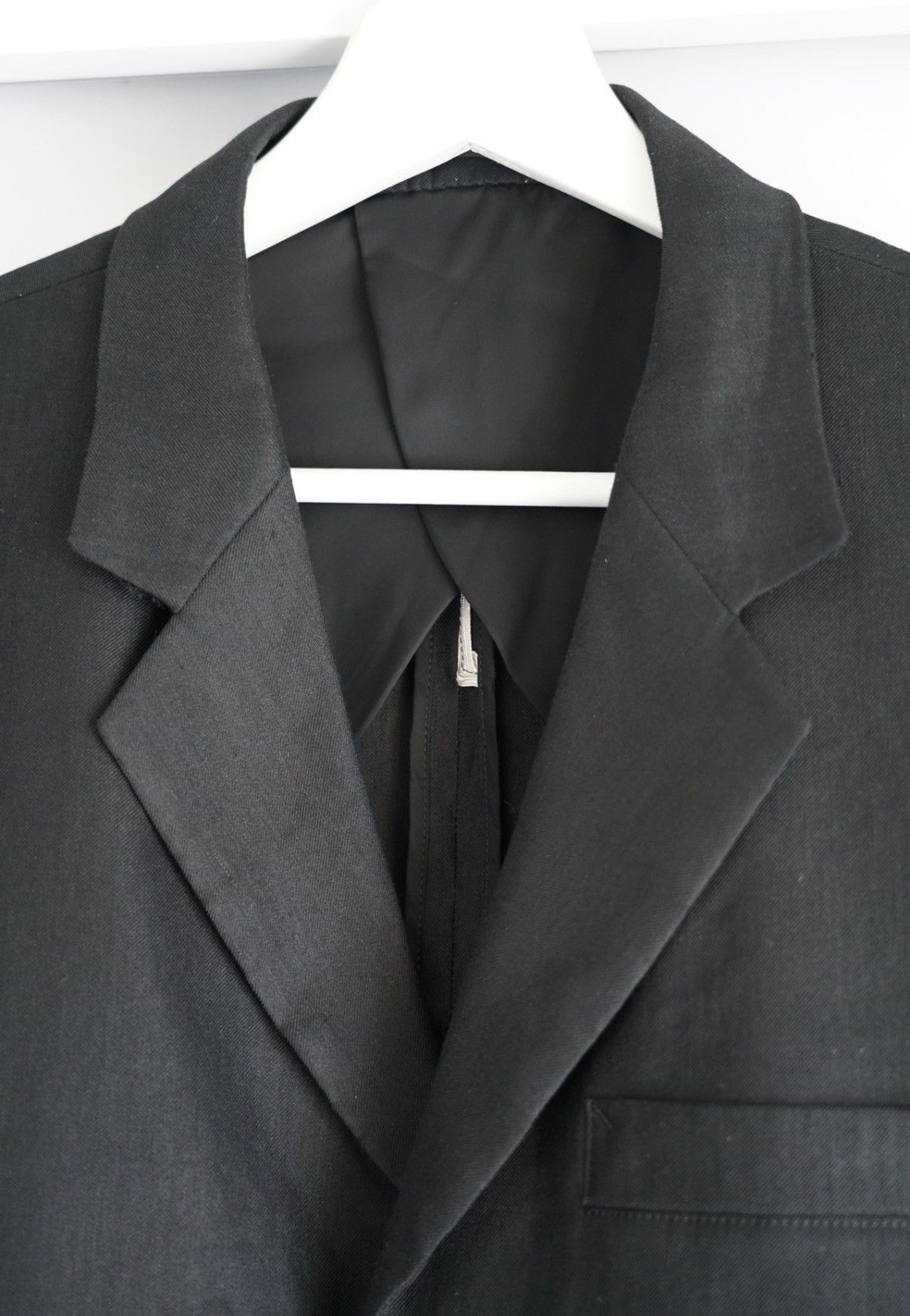 Yohji Yamamoto Yohji Yamamoto 16ss Agent White Stripe Blazer K4 Size US L / EU 52-54 / 3 - 3 Thumbnail