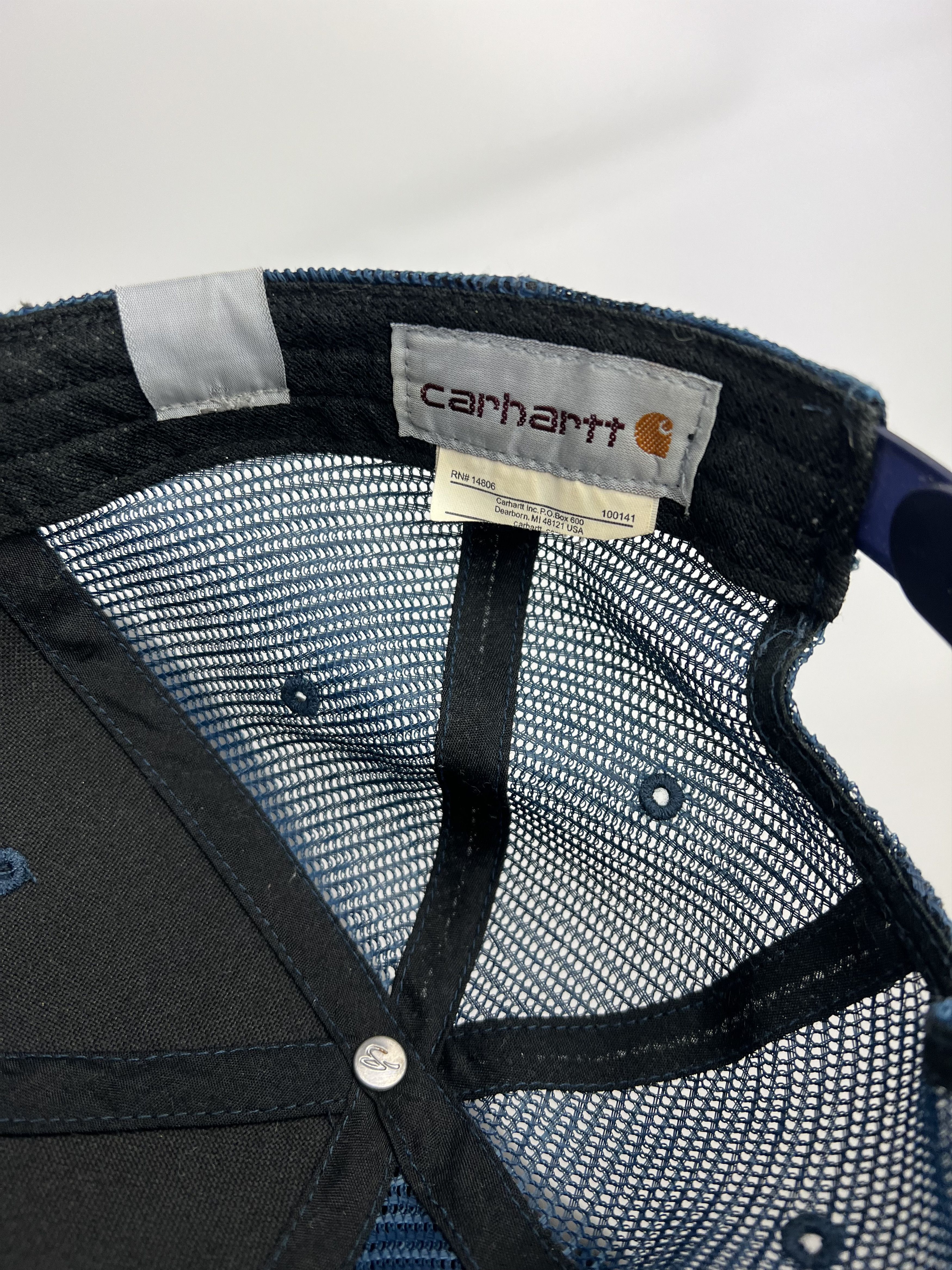 Carhartt Carhartt Vintage Snapback Hat Cap Trucker Mens Blue One Size Size ONE SIZE - 5 Thumbnail
