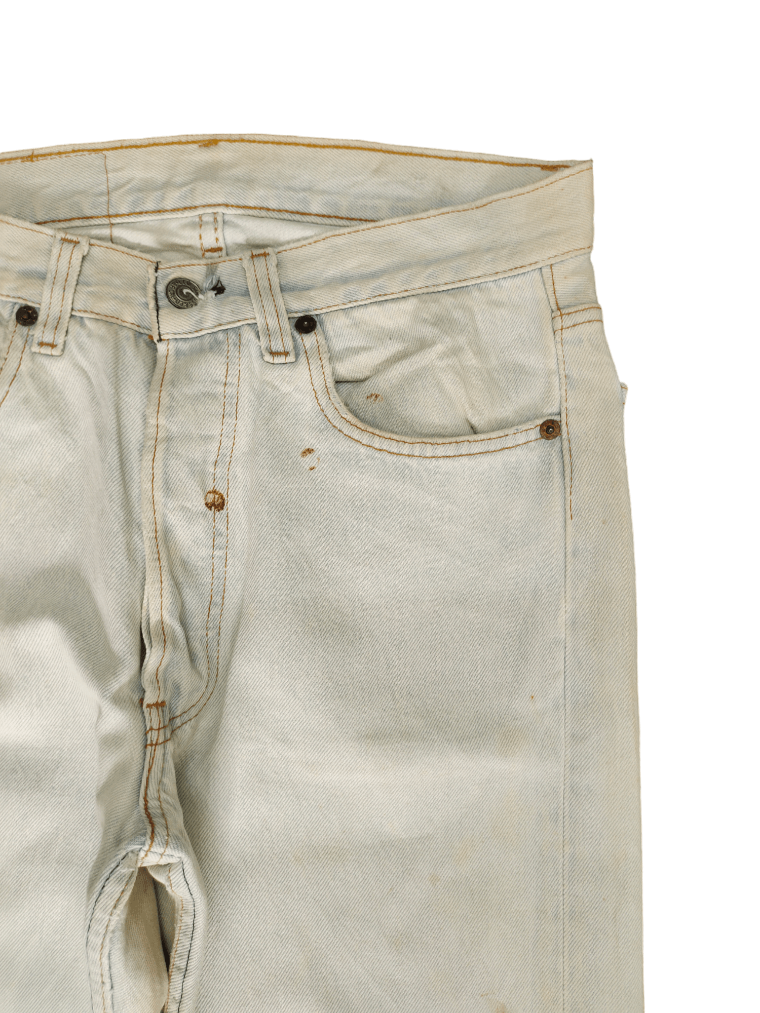Levi's Vintage 80s Levis 501 Light Dirty Wash Denim Jeans Size US 29 - 3 Thumbnail
