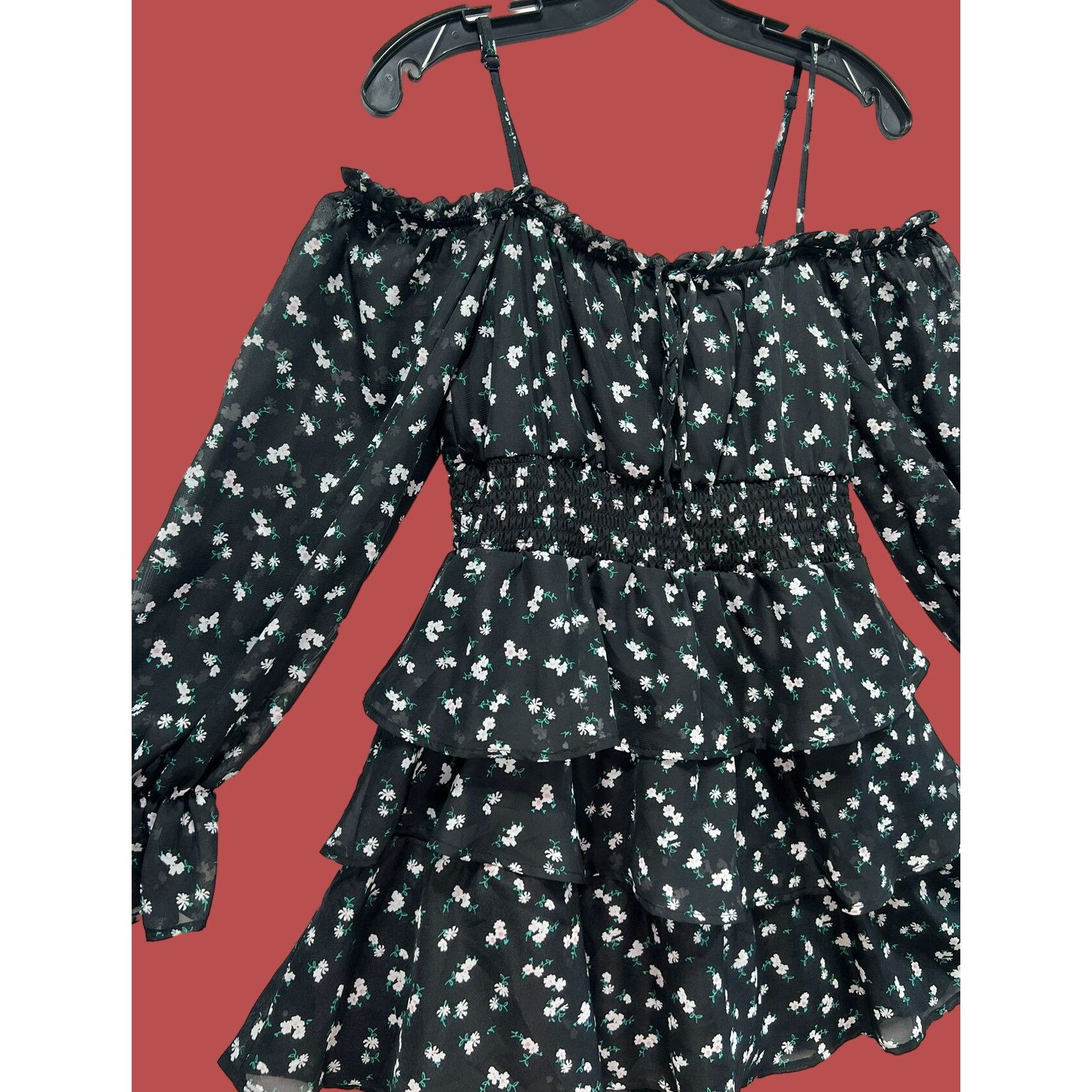 rue21 Rue 21 - Women's Boho Sleeve Ballerina Dress - Black - Small Size S / US 4 / IT 40 - 15 Thumbnail
