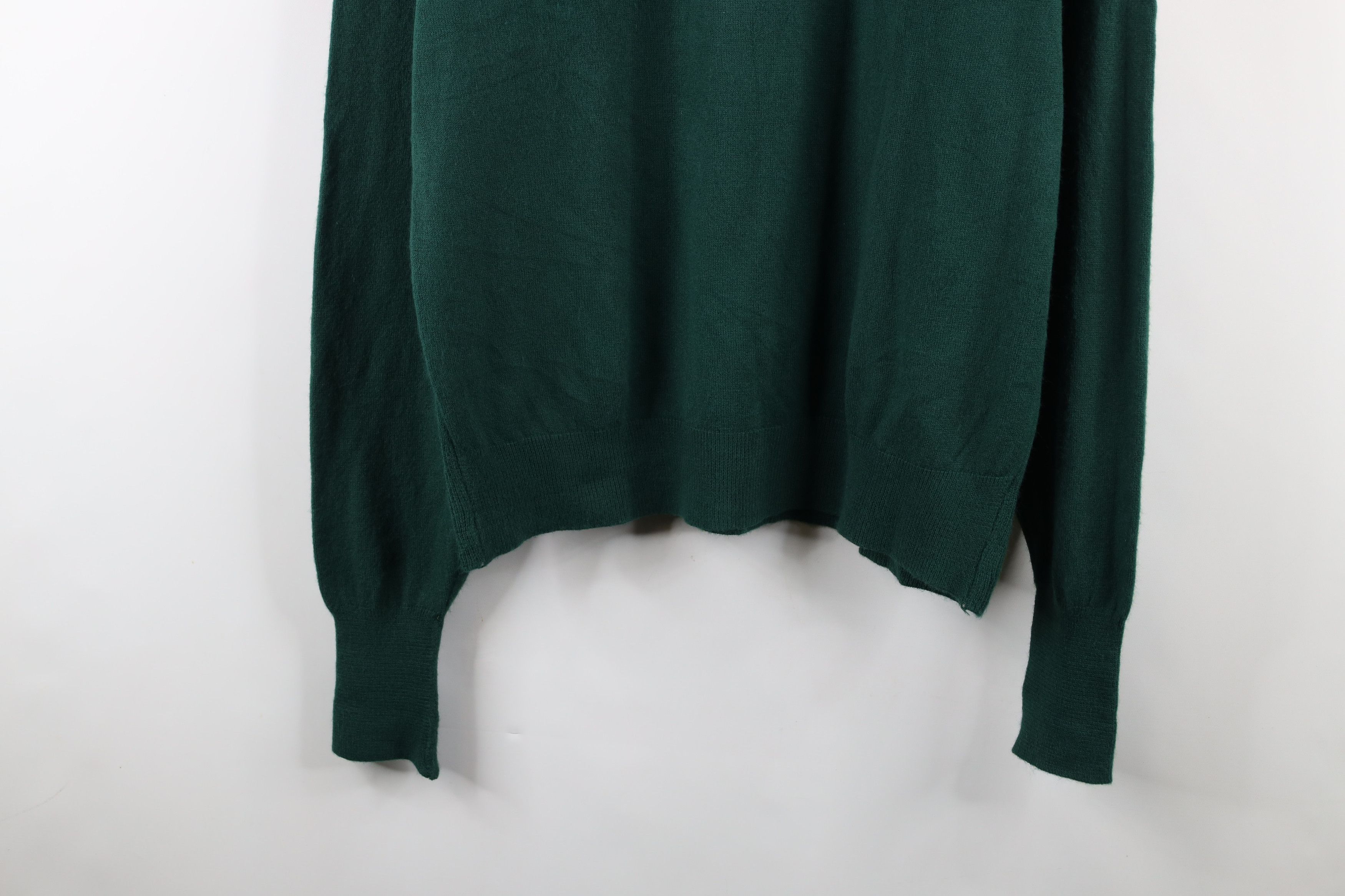 Vintage Vintage 70s Streetwear Turtleneck Sweater Hunter Green USA Size US XL / EU 56 / 4 - 3 Thumbnail