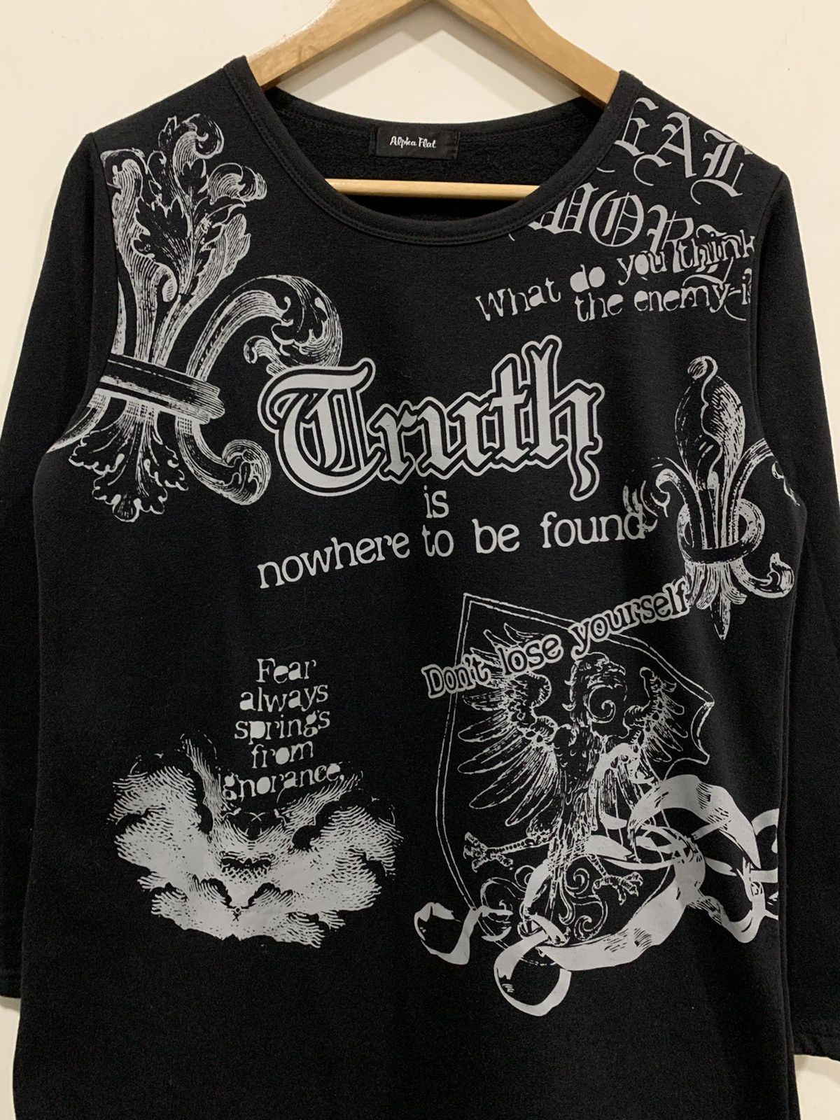 If Six Was Nine Alpha Flat Gothic Punk Grunge Ifsixwasnine Style sweater Size L / US 10 / IT 46 - 3 Thumbnail
