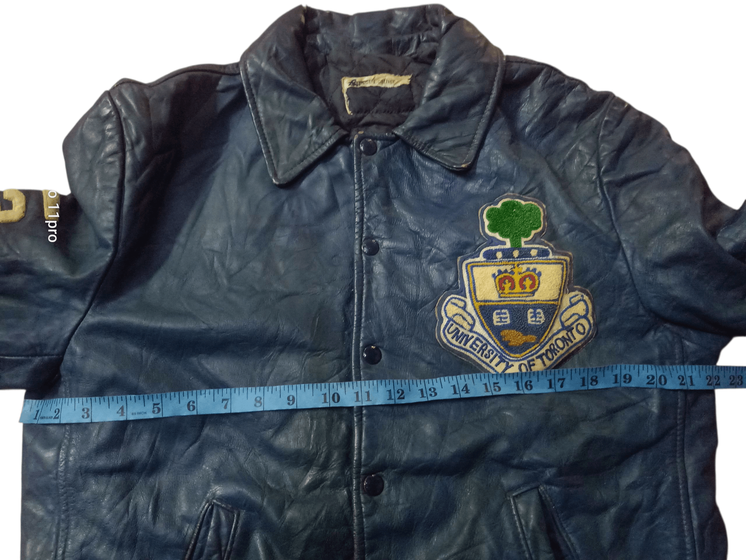 Genuine Leather 💥Vintage 60S Universiti Of Toronto Leathers EmbroideryMen💥 Size US M / EU 48-50 / 2 - 15 Thumbnail