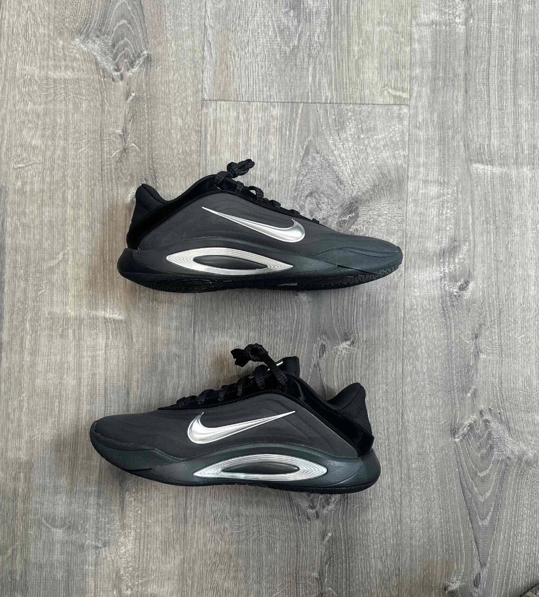 Nike Nike A’One Black Metallic/Silver Size US 7.5 / IT 37.5 - 1 Thumbnail