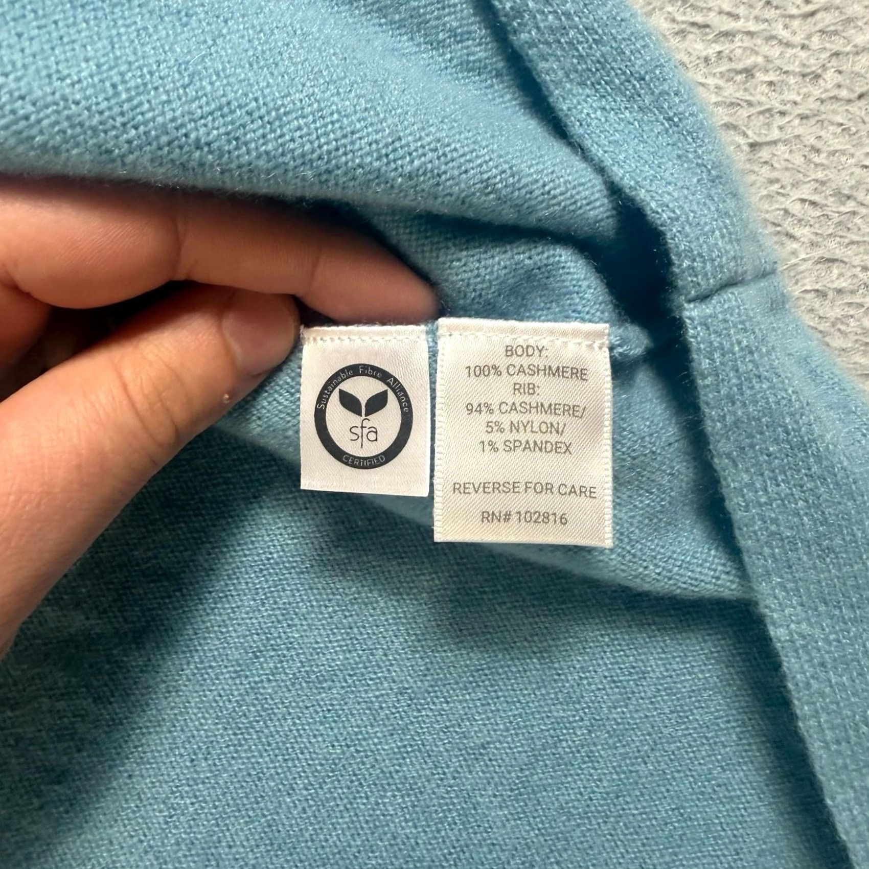 Vintage Garnet Hill Cashmere Sweater Women Large Blue Crew Neck Long Sleeve Relaxed Knit Pullover Casual Winter Size L / US 10 / IT 46 - 4 Thumbnail