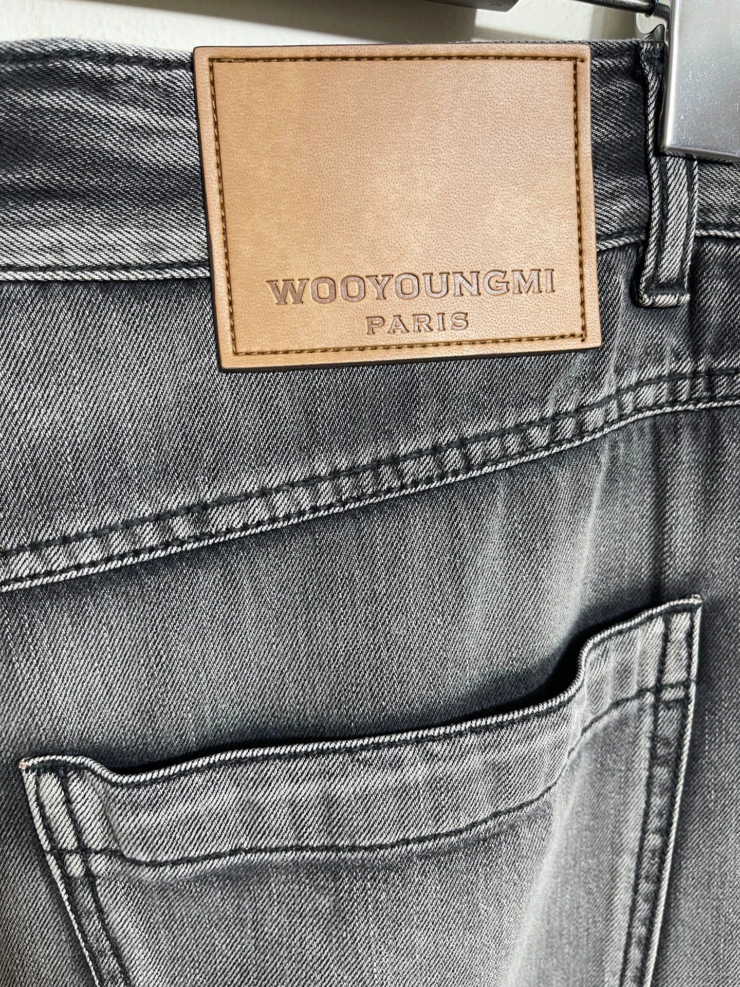 Wooyoungmi Wooyoungmi High-Waist Wide Leg Gray Wash Denim 46 Size US 30 / EU 46 - 5 Thumbnail