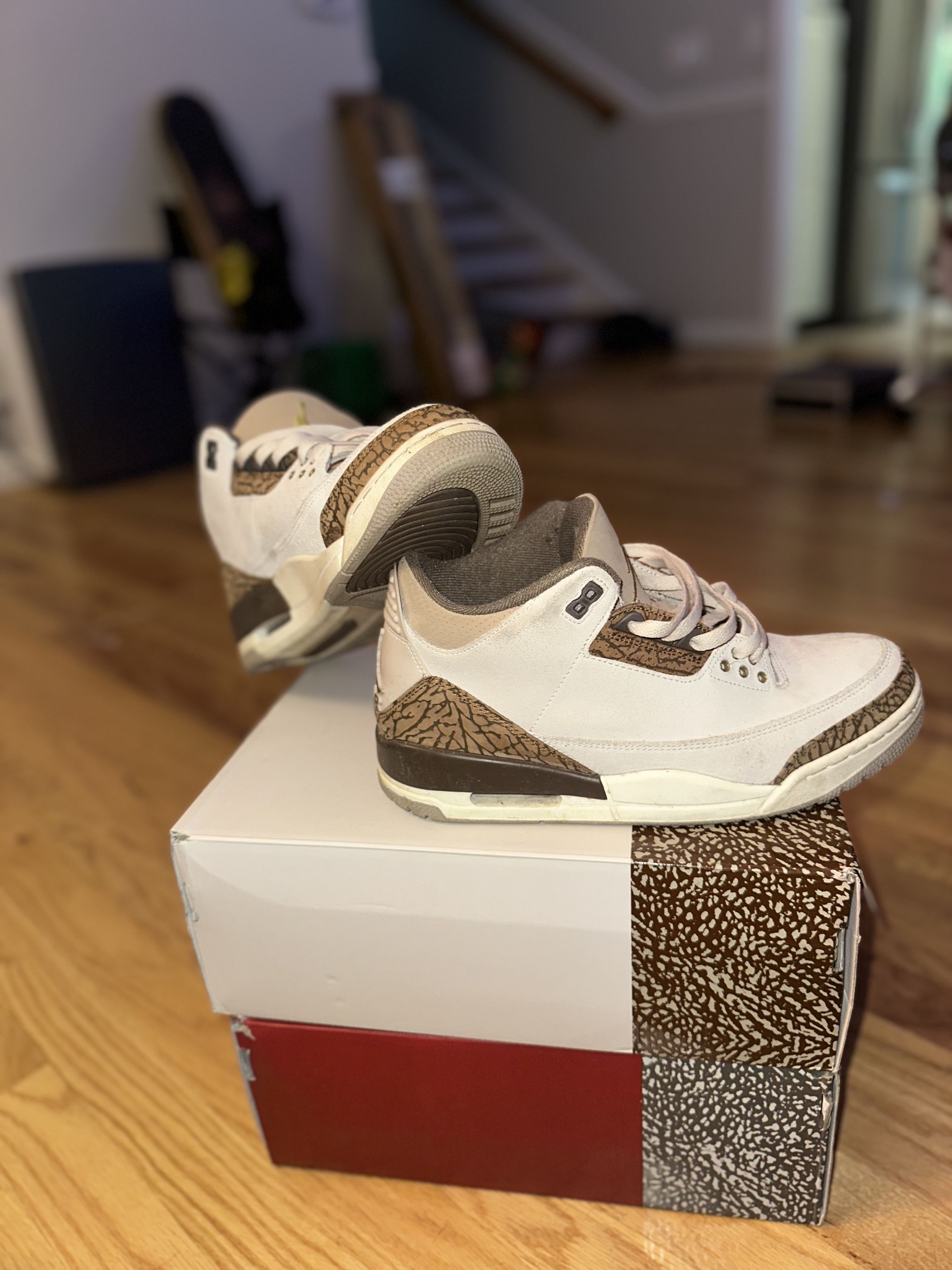 Jordan Brand Size 9.5 - Jordan 3 Retro Low Palomino Brown Tan Suede Size US 9.5 / EU 42-43 - 4 Thumbnail