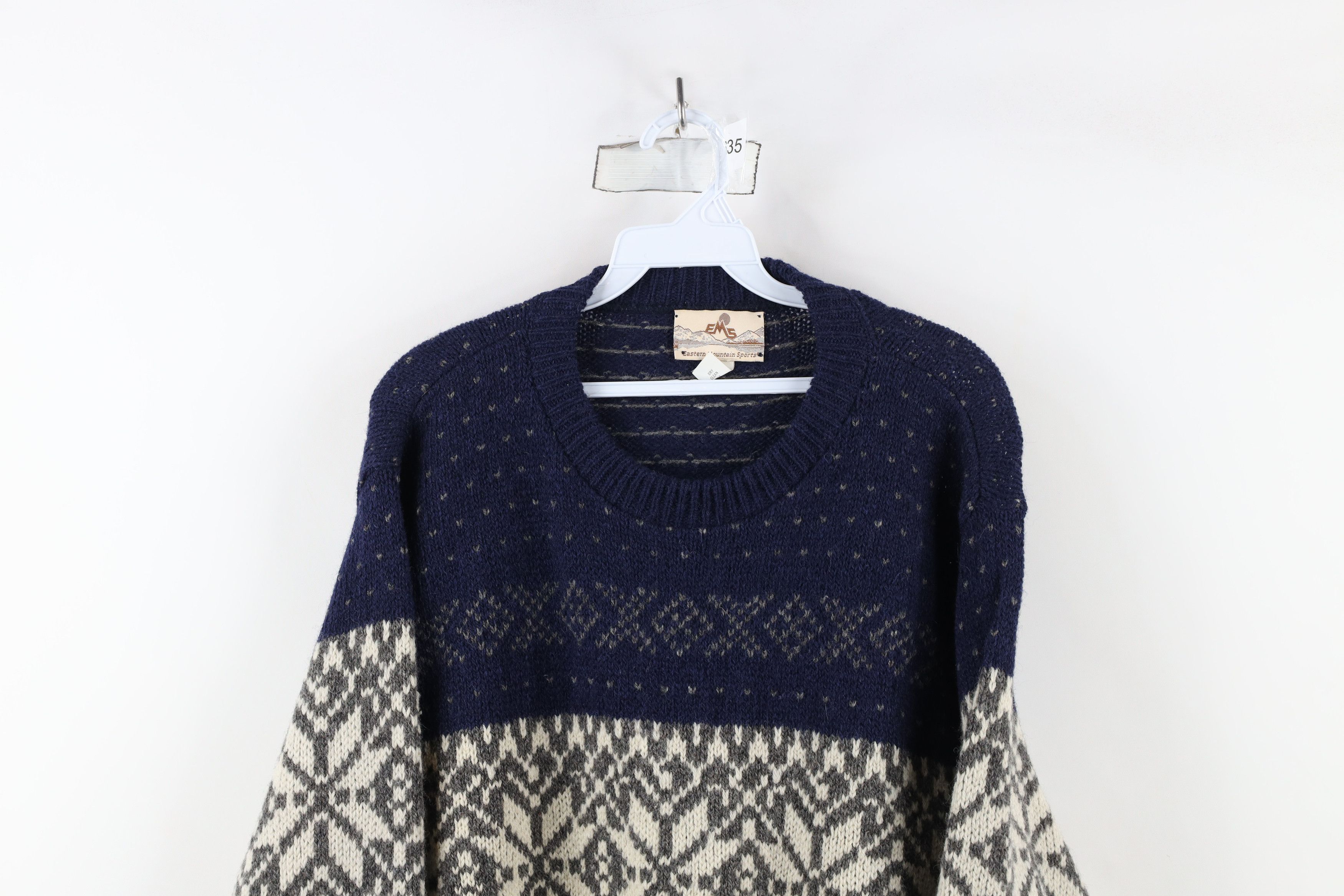 Vintage Vintage 90s Streetwear Knit Snowflake Fair Isle Sweater USA Size US L / EU 52-54 / 3 - 2 Thumbnail