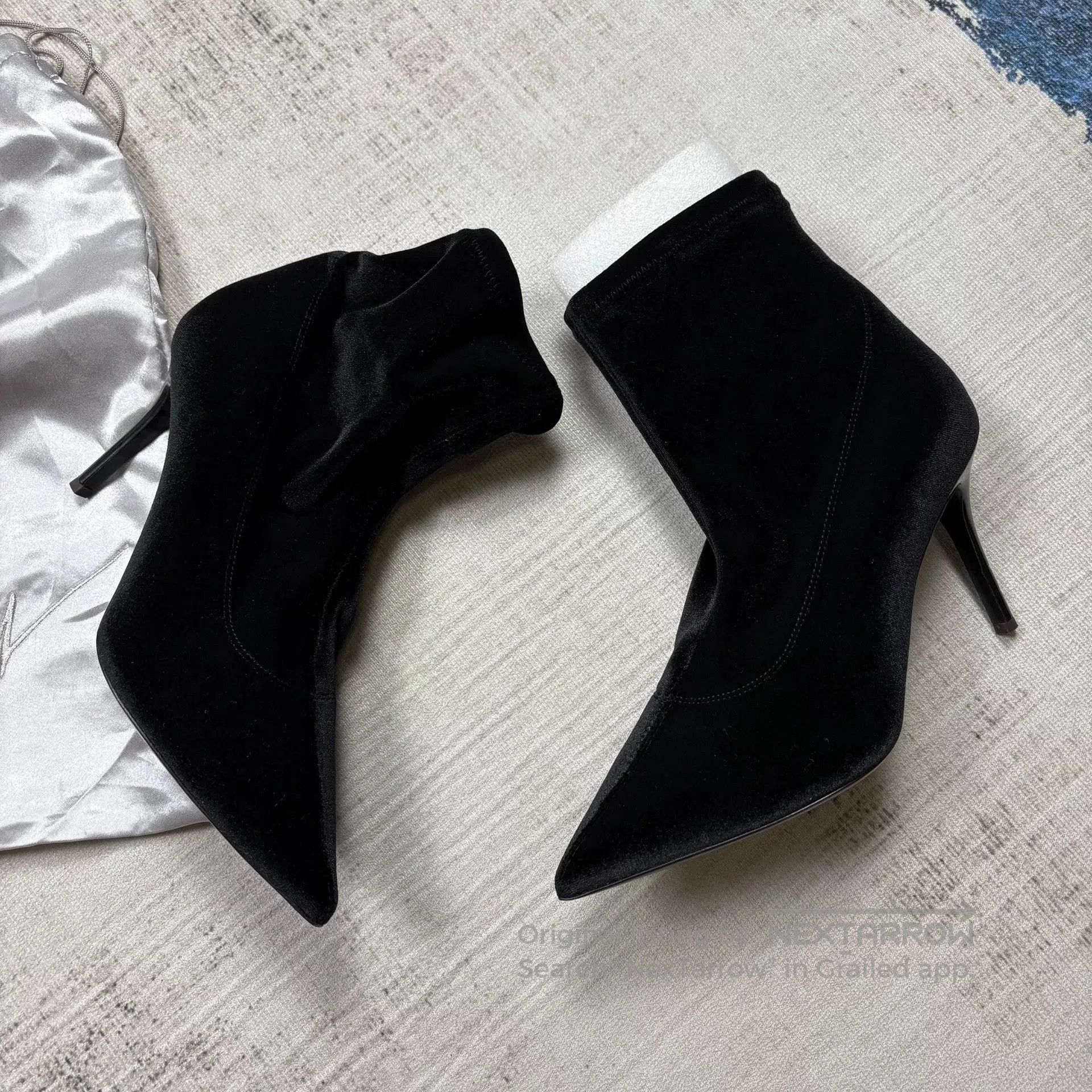 Giuseppe Zanotti GIUSEPPE ZANOTTI Velvet High Heels. Size US 8 / IT 38 - 3 Thumbnail